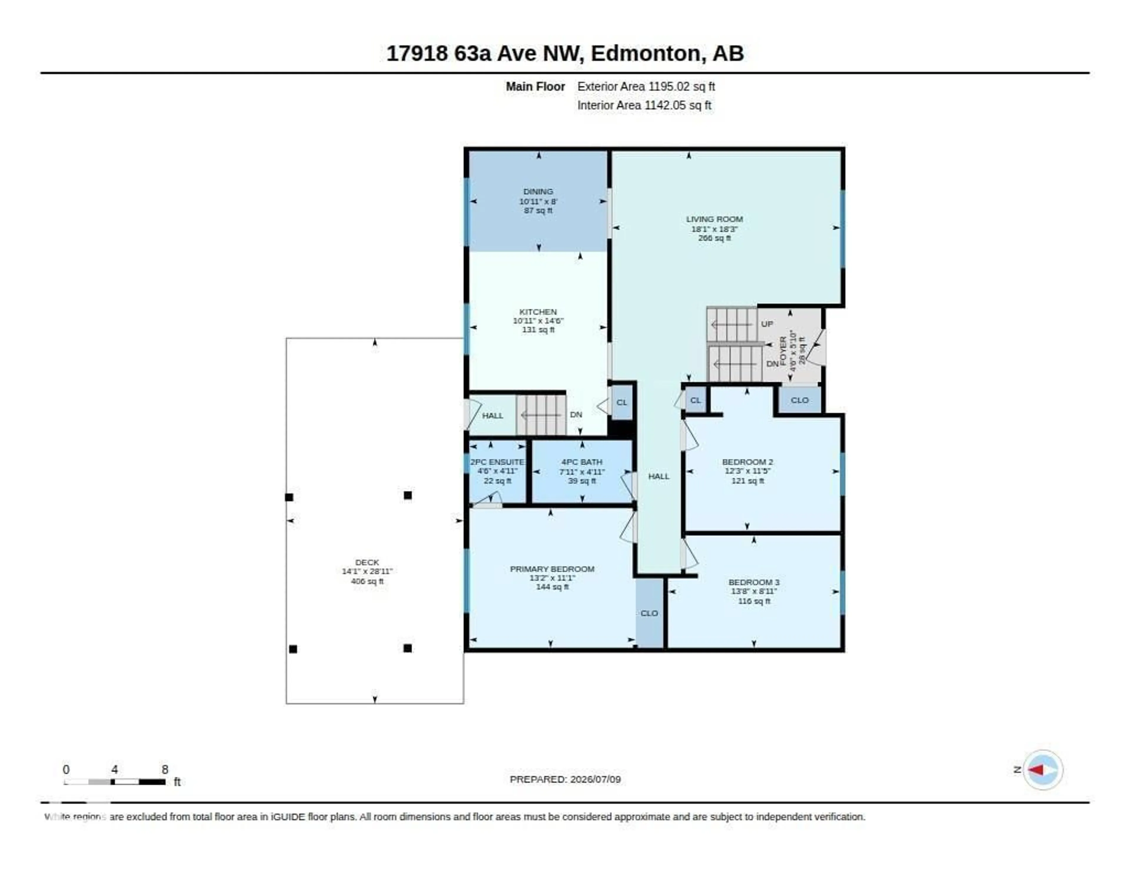 Floor plan for 17918 63A AV, Edmonton Alberta T5T2J2