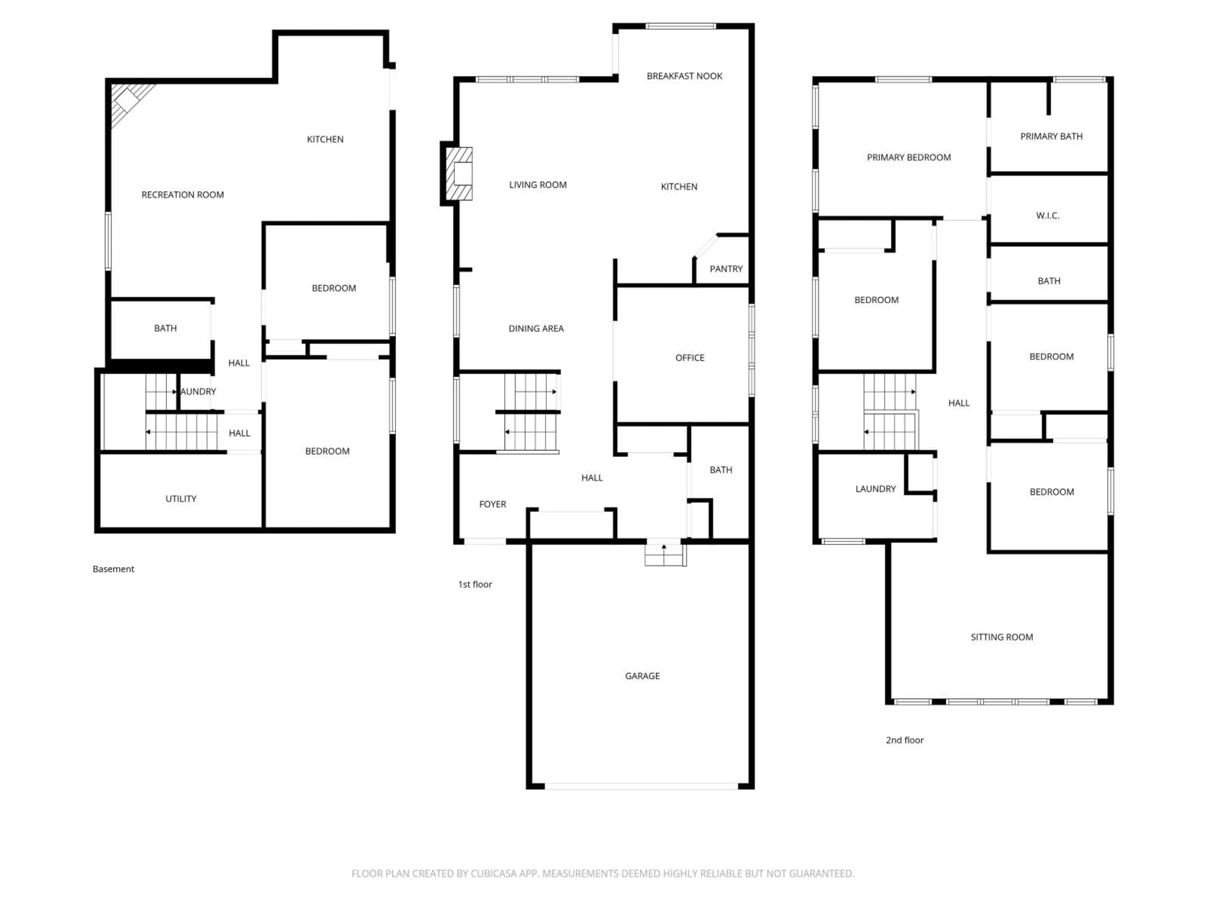 Floor plan for 1564 36 AV, Edmonton Alberta T5P0L9