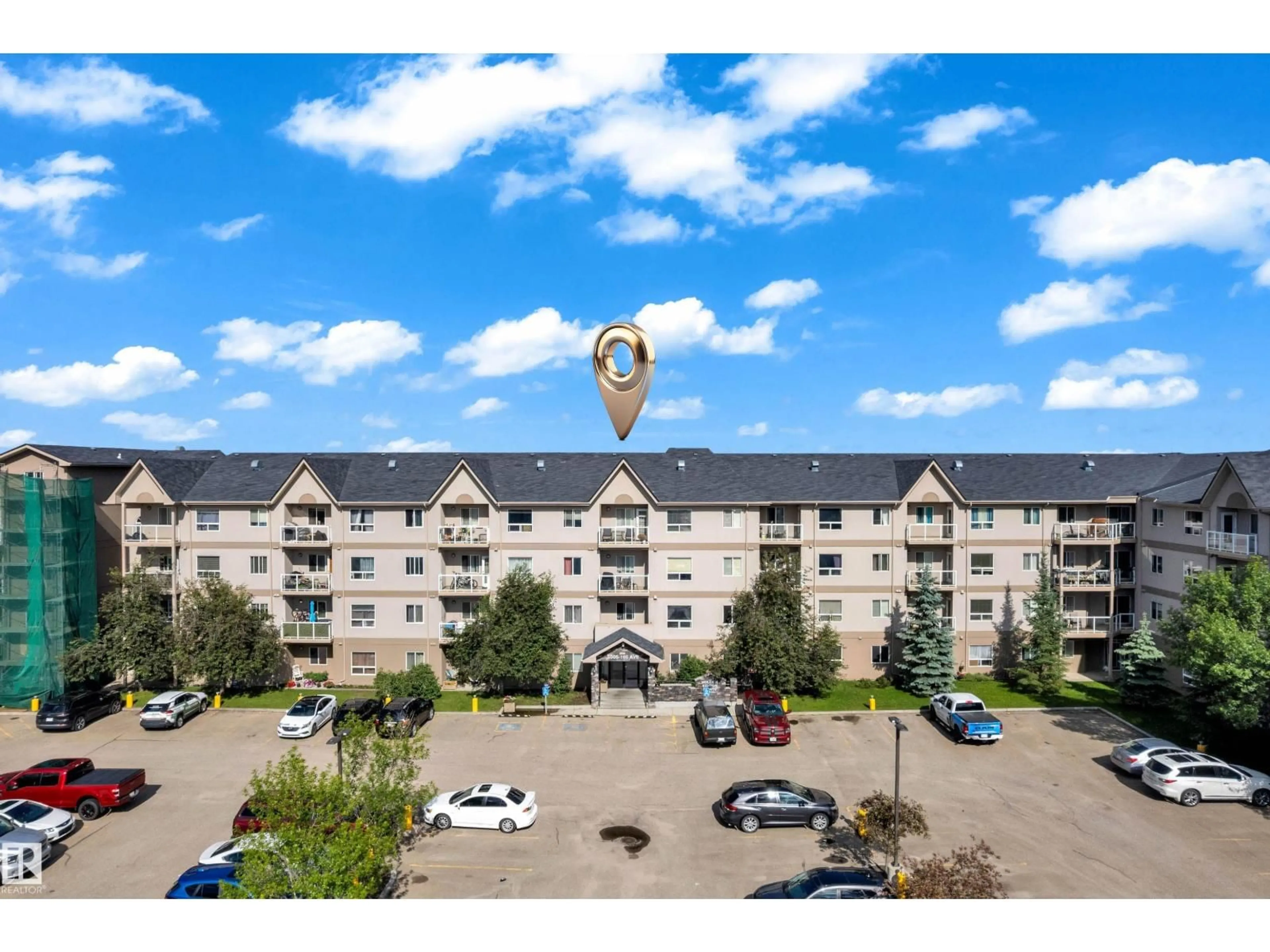 A pic from outside/outdoor area/front of a property/back of a property/a pic from drone, unknown for #125 - 5005 165 AV, Edmonton Alberta T5Y0L8