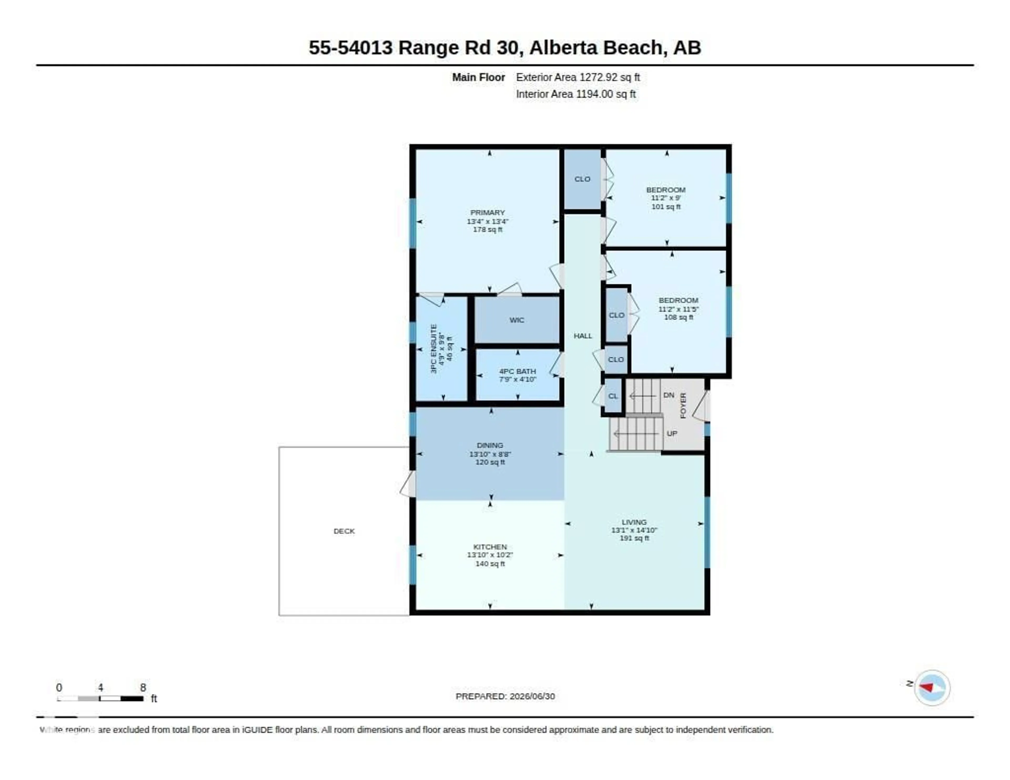 Floor plan for 55 54013 RGE ROAD 30, Rural Lac Ste. Anne County Alberta T0E1V0