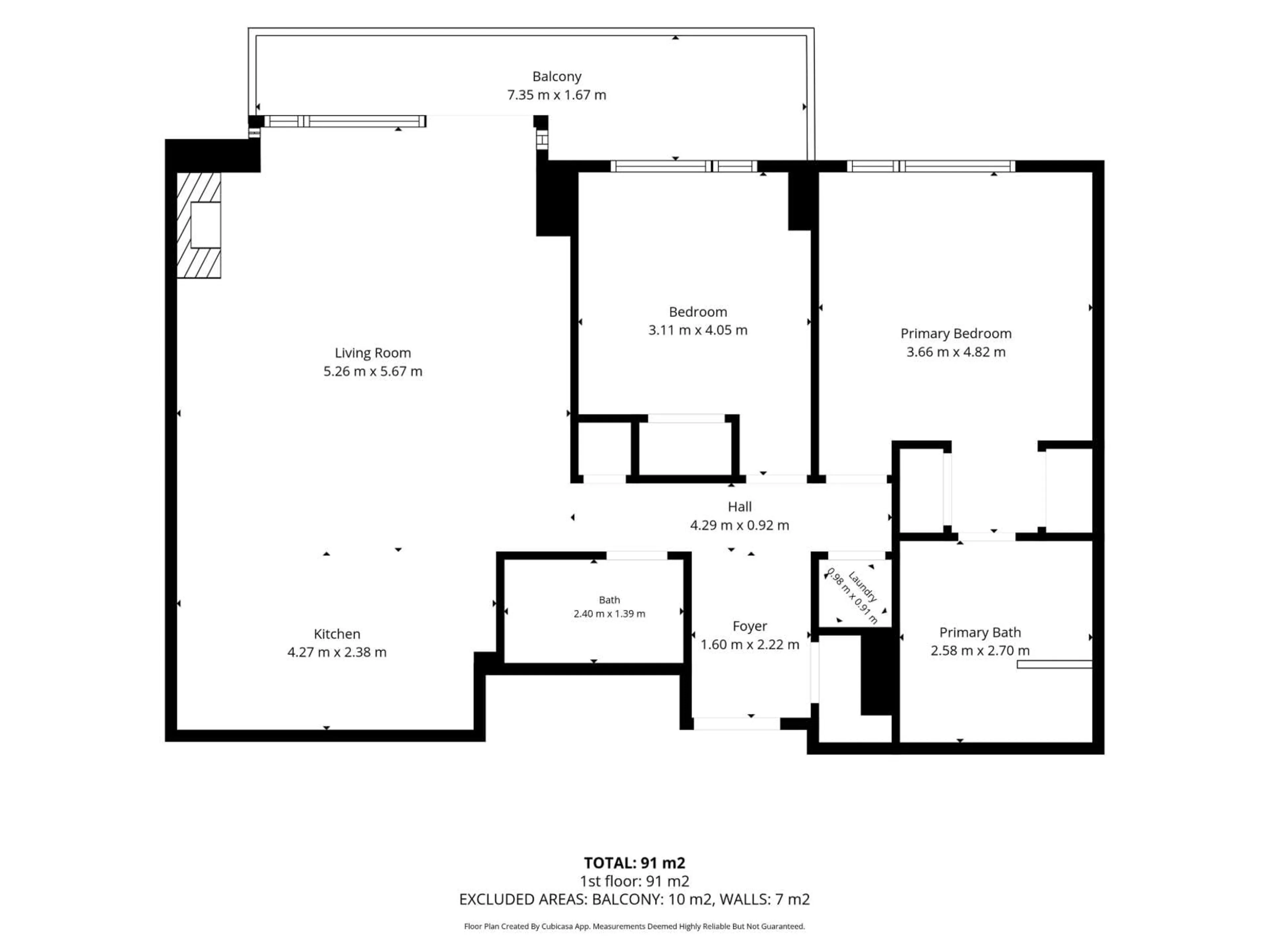 Floor plan for #608 - 2504 109 ST, Edmonton Alberta T5J2H3