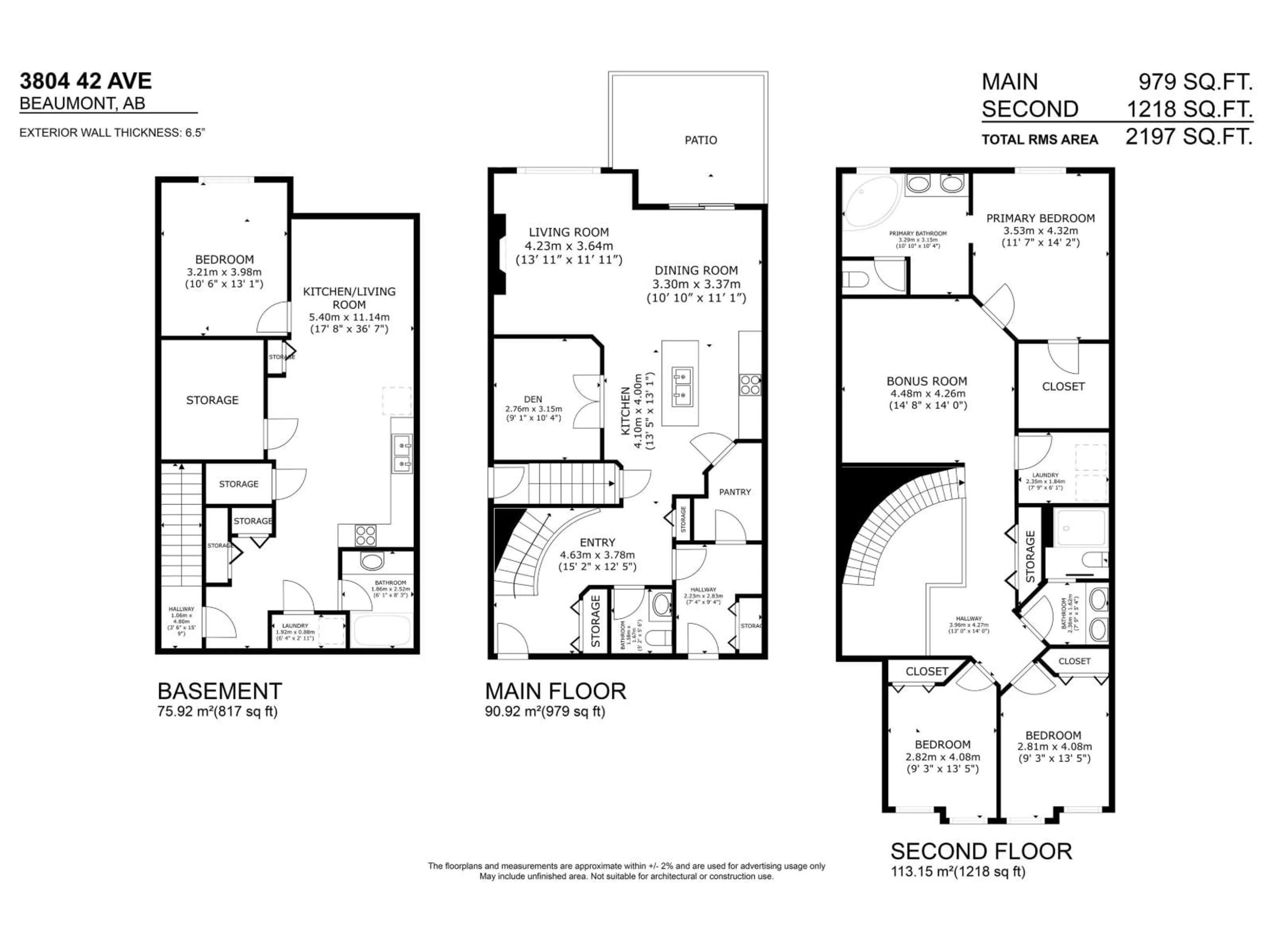 Floor plan for 3804 42 AV, Beaumont Alberta T4X2Z6