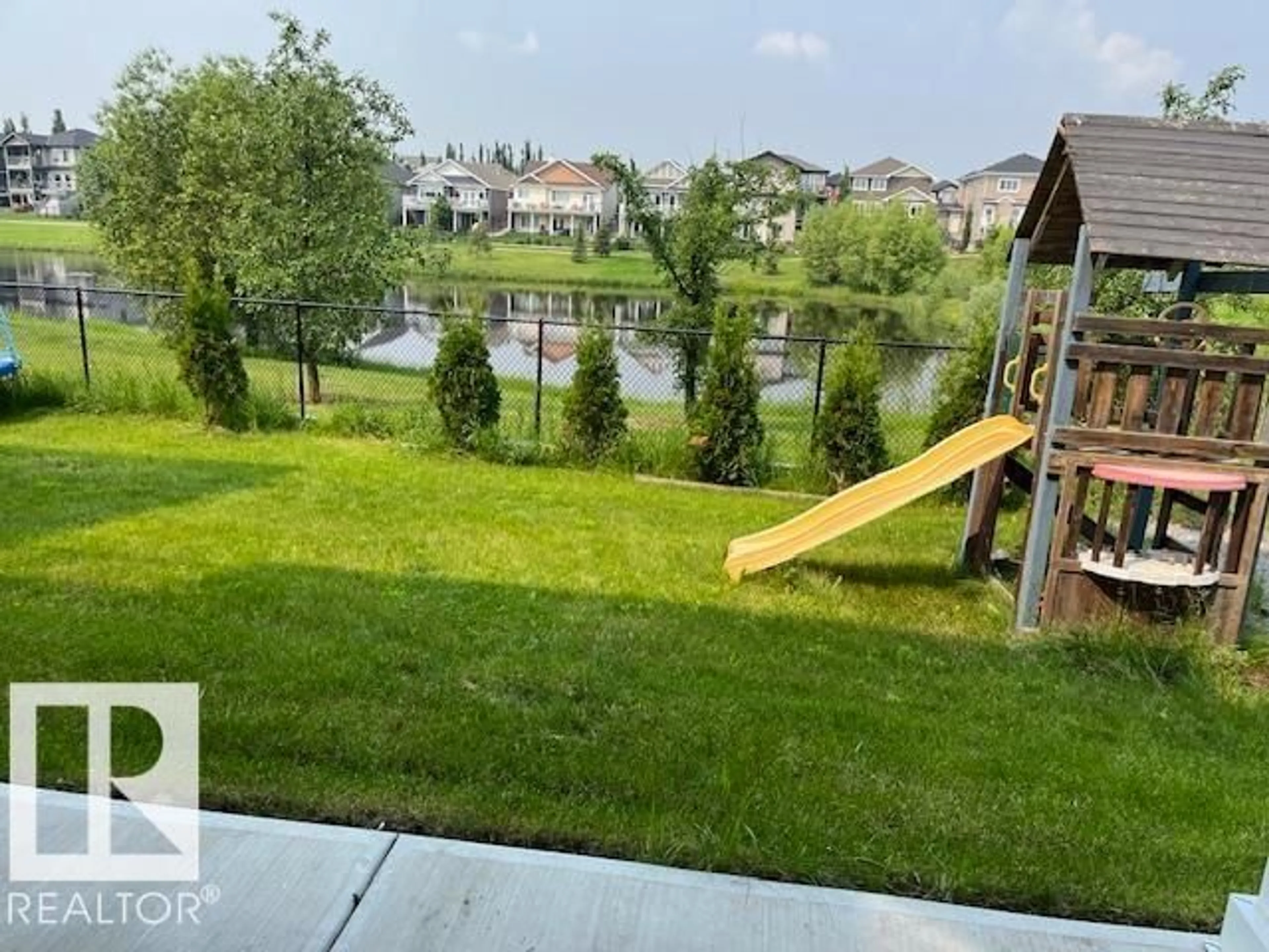 Patio, water/lake/river/ocean view for 3810 46 AV, Beaumont Alberta T4X2Y7