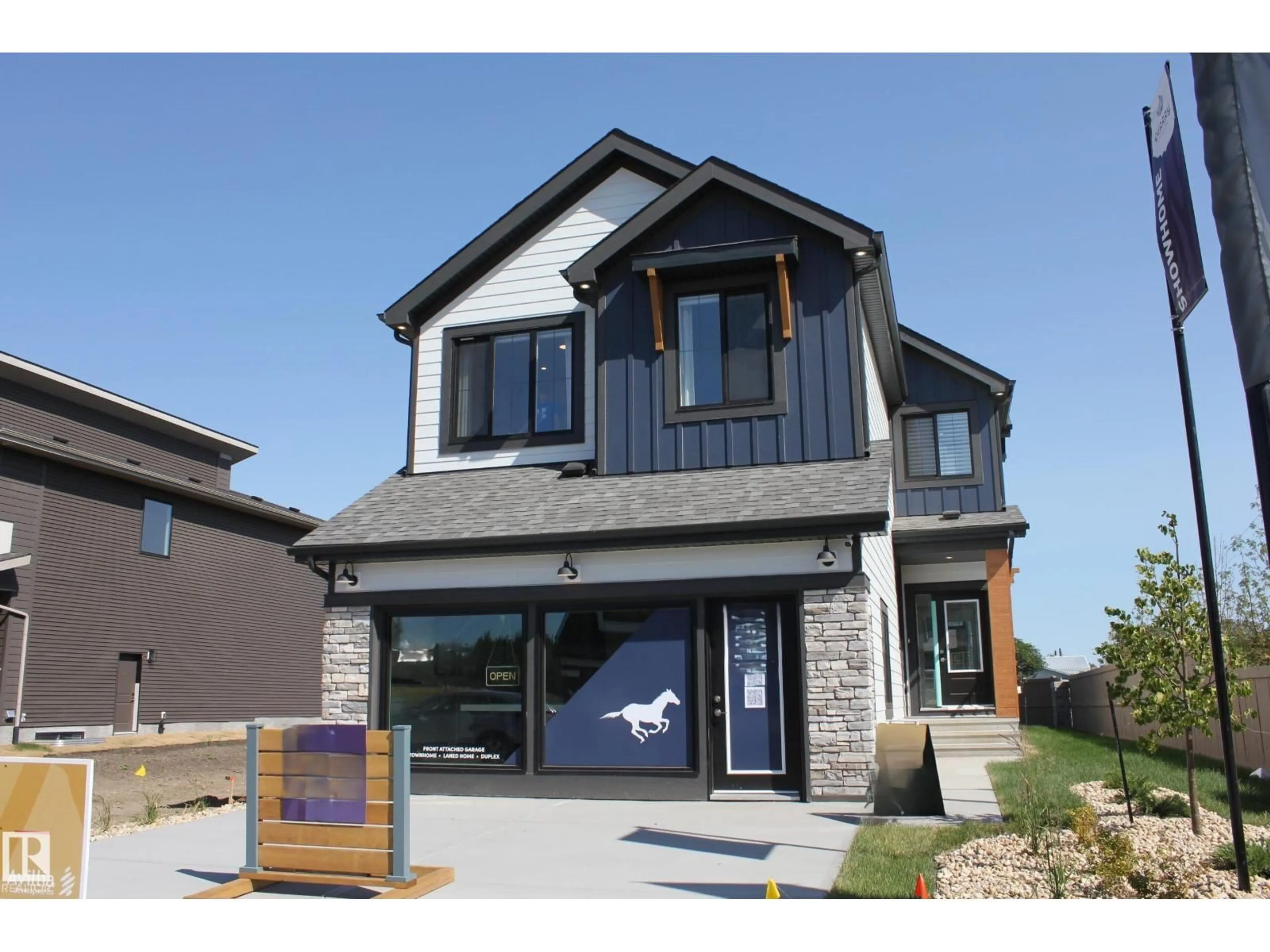 Home with vinyl exterior material, street for NE - 736 166 AV, Edmonton Alberta T5T7H9