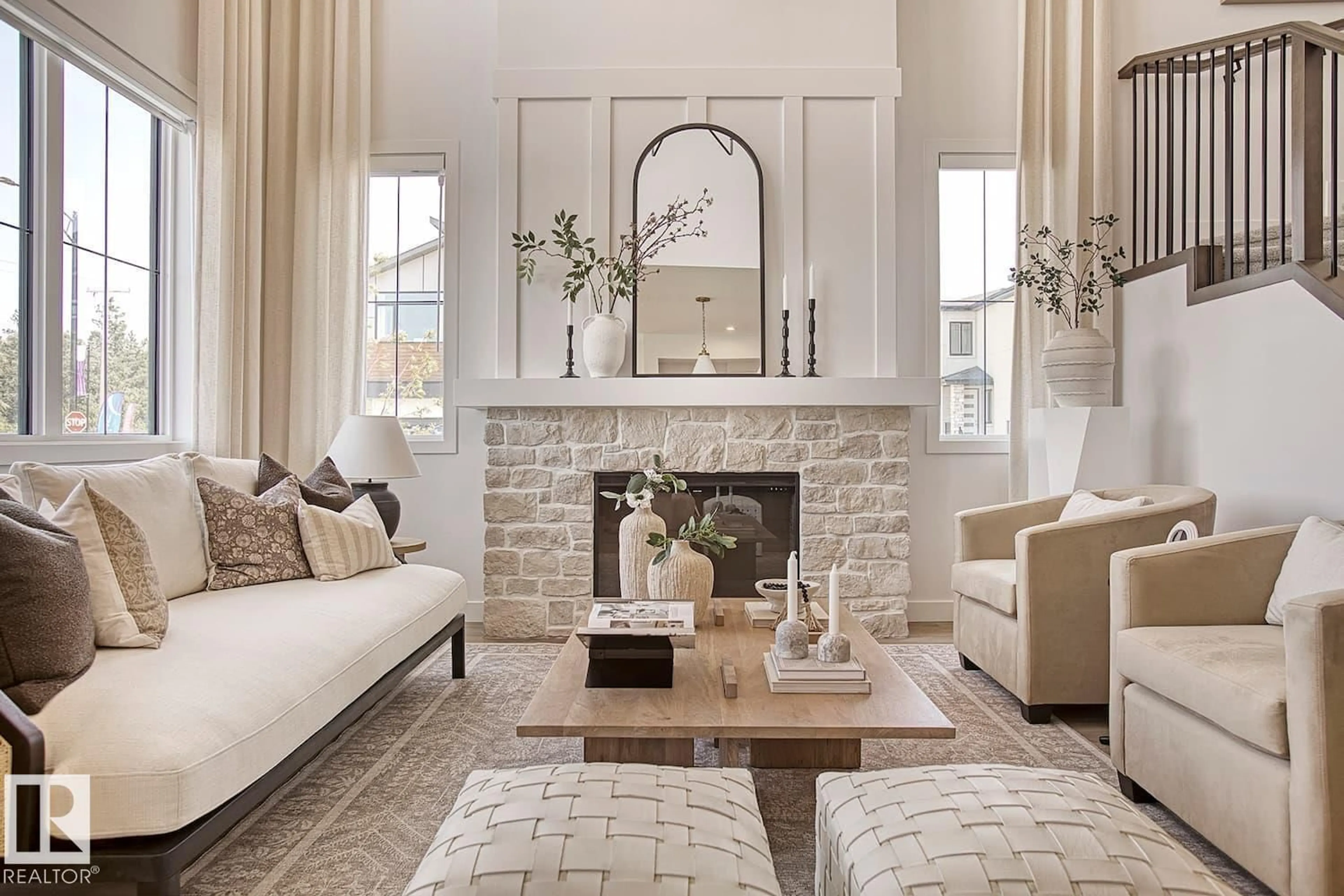Living room with furniture, unknown for NE - 736 166 AV, Edmonton Alberta T5T7H9