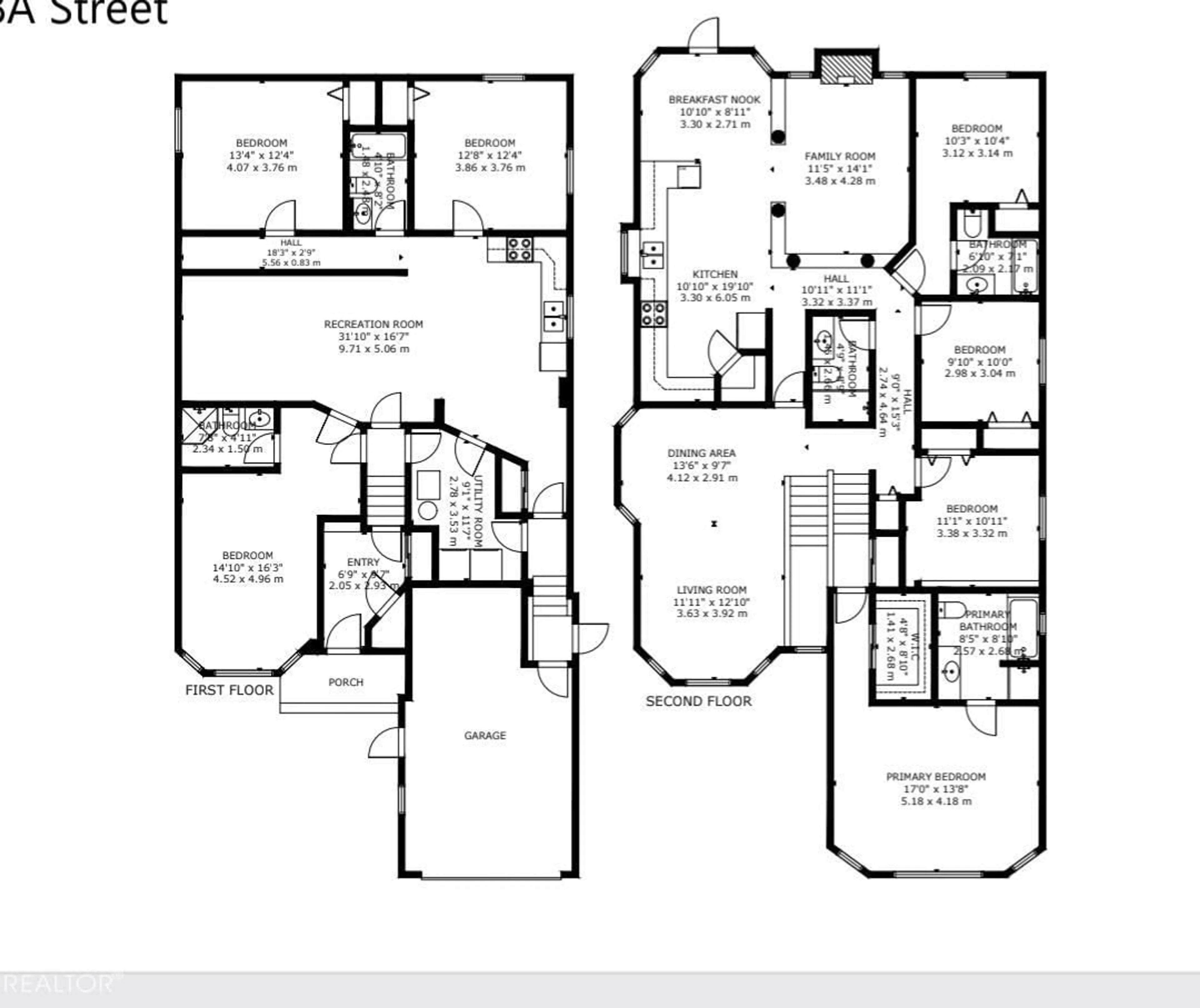 Floor plan for NW - 3738 28A ST, Edmonton Alberta T6T1M3