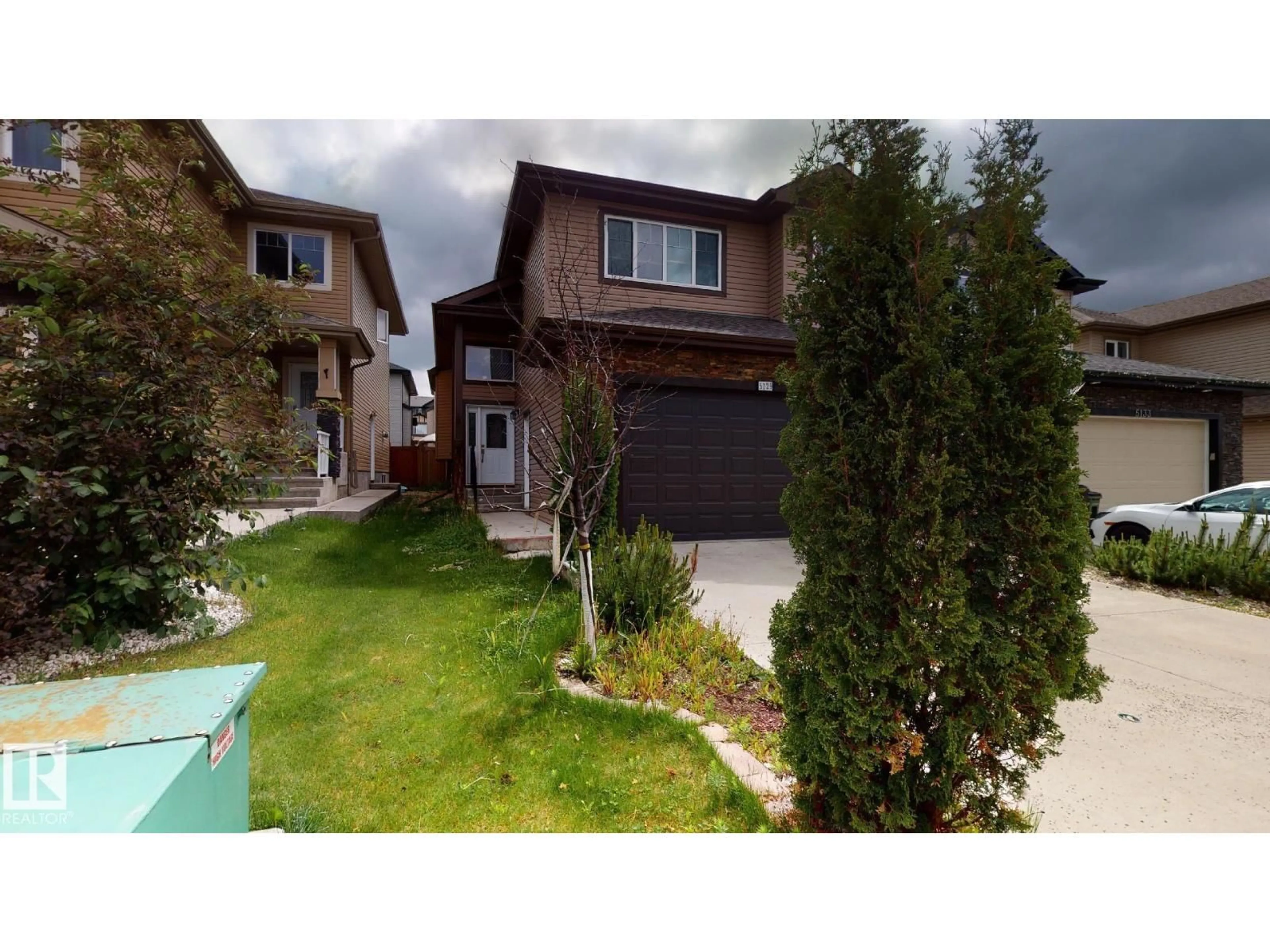 A pic from outside/outdoor area/front of a property/back of a property/a pic from drone, street for SW - 5129 1B AV, Edmonton Alberta T6X0Z7