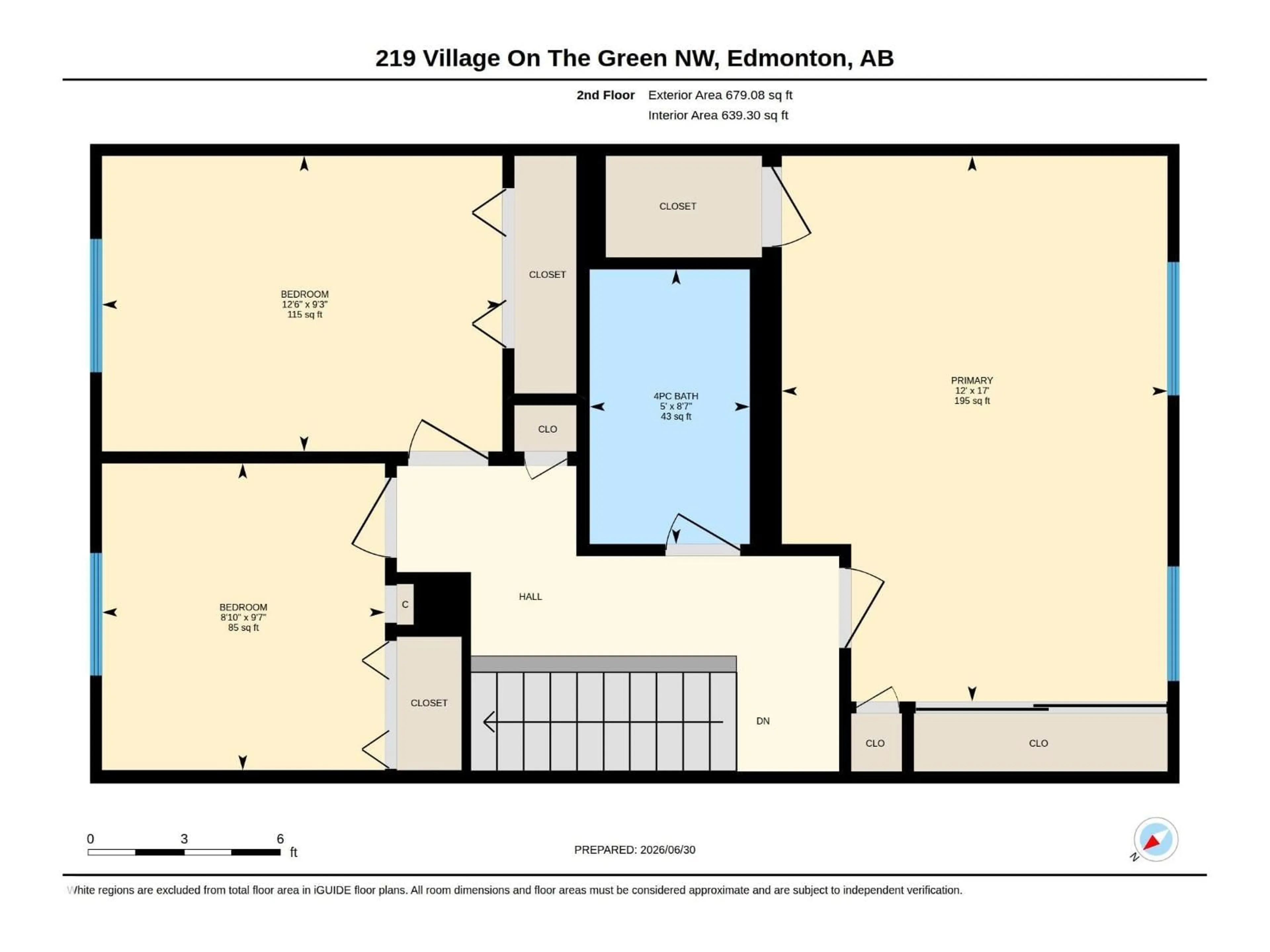 Floor plan for NW - 219 VILLAGE ON THE GREEN GR, Edmonton Alberta T5A1H2