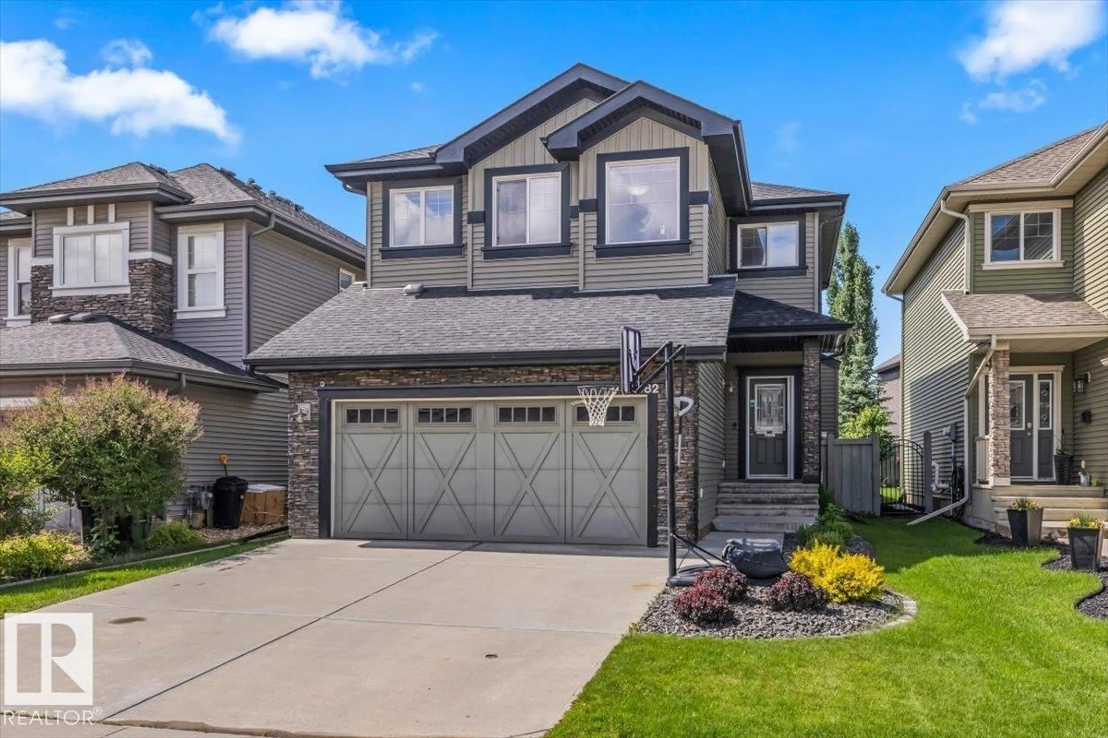 Home with vinyl exterior material, street for 3082 WHITELAW DR, Edmonton Alberta T6W0T7
