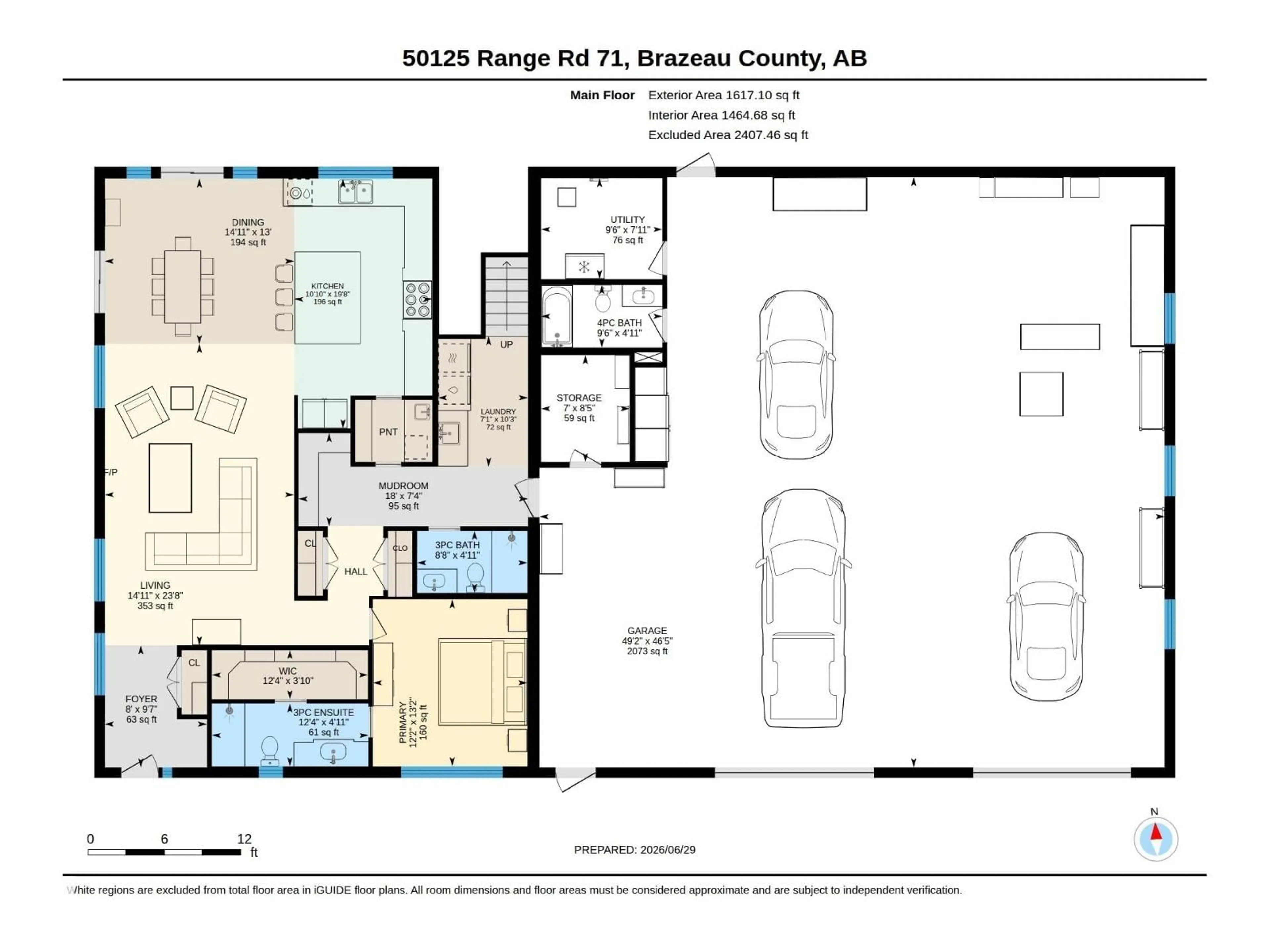 Floor plan for 50125 RGE ROAD 71, Rural Brazeau County Alberta T0E1Z0