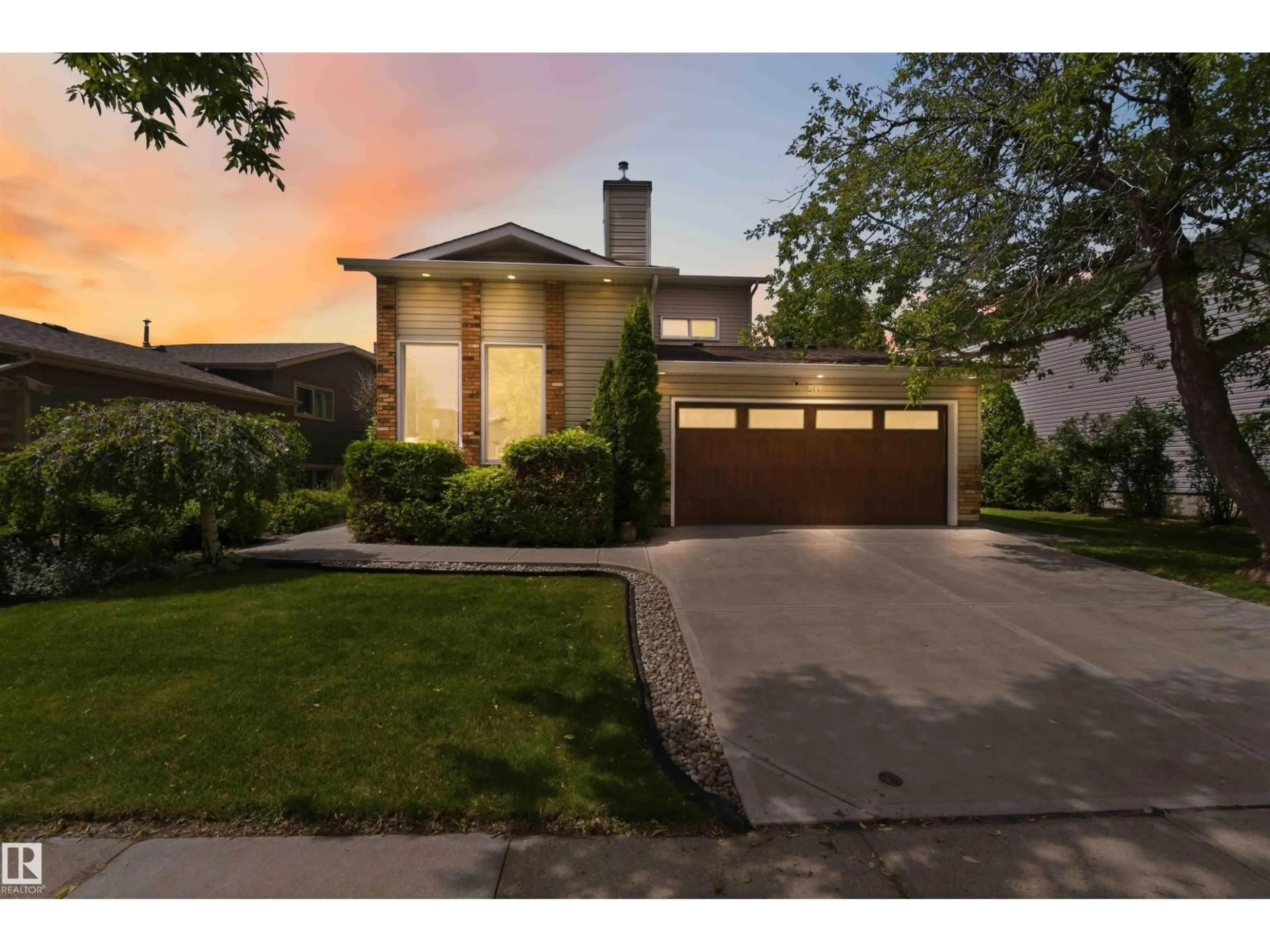 Home with brick exterior material, street for 50 PATTERSON CR, St. Albert Alberta T8N4T7