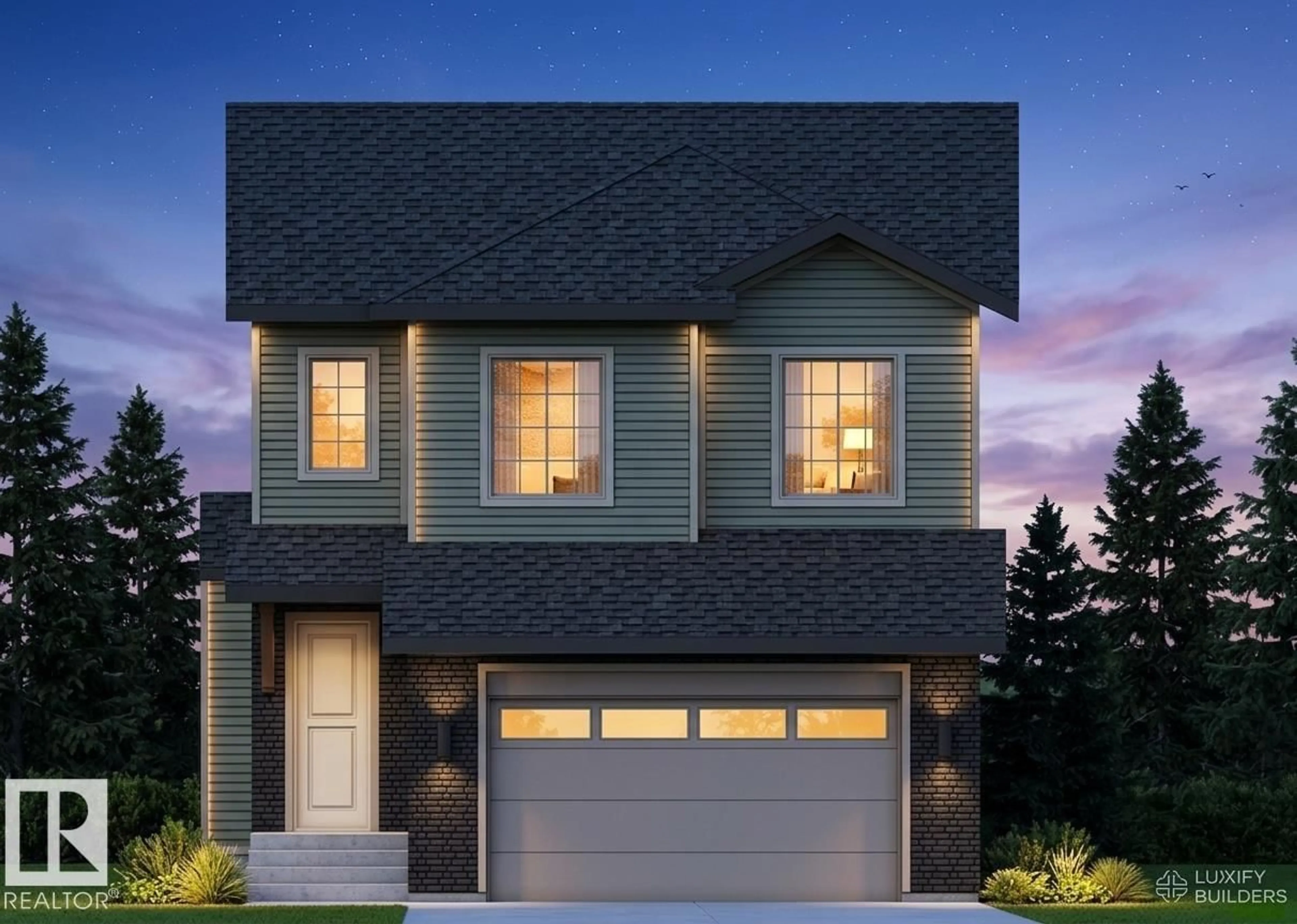 Home with vinyl exterior material, street for 9134 104 ST, Morinville Alberta T8R1C9