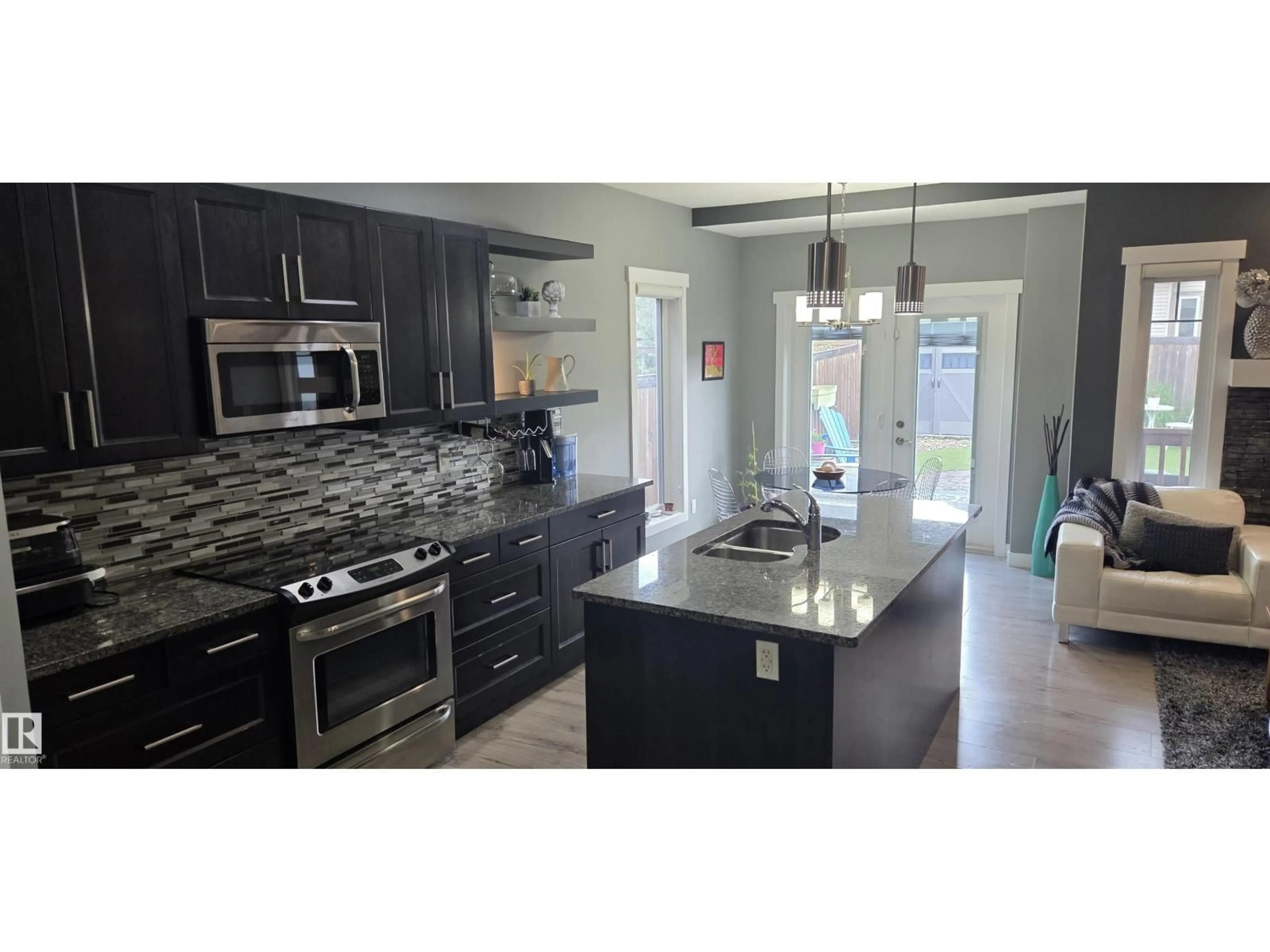 Open concept kitchen, ceramic/tile floor for NW - 16505 133 ST, Edmonton Alberta T6V0J6