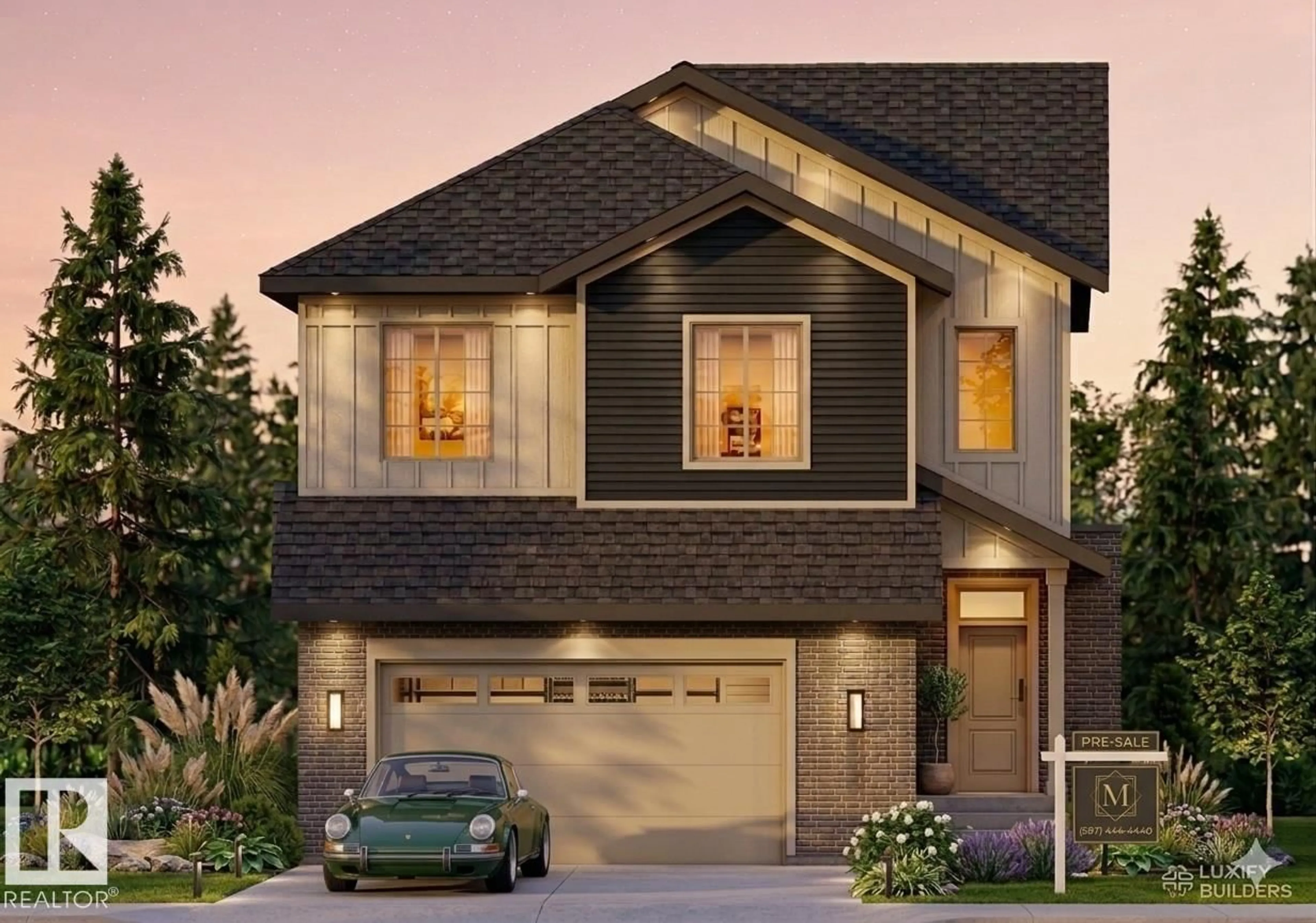 Home with brick exterior material, street for 9142 104 ST, Morinville Alberta T8R1C9