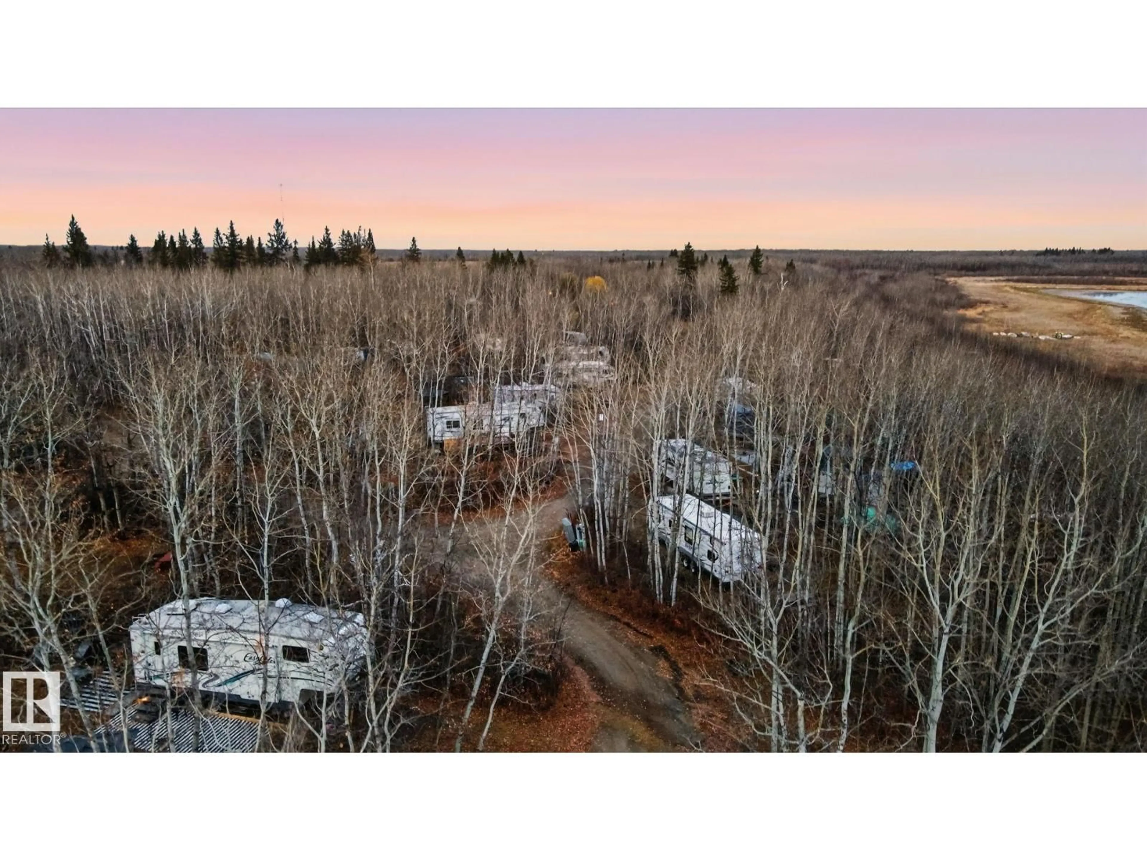 A pic from outside/outdoor area/front of a property/back of a property/a pic from drone, forest/trees view for 51380A RGE ROAD 205, Rural Strathcona County Alberta T8G1G3