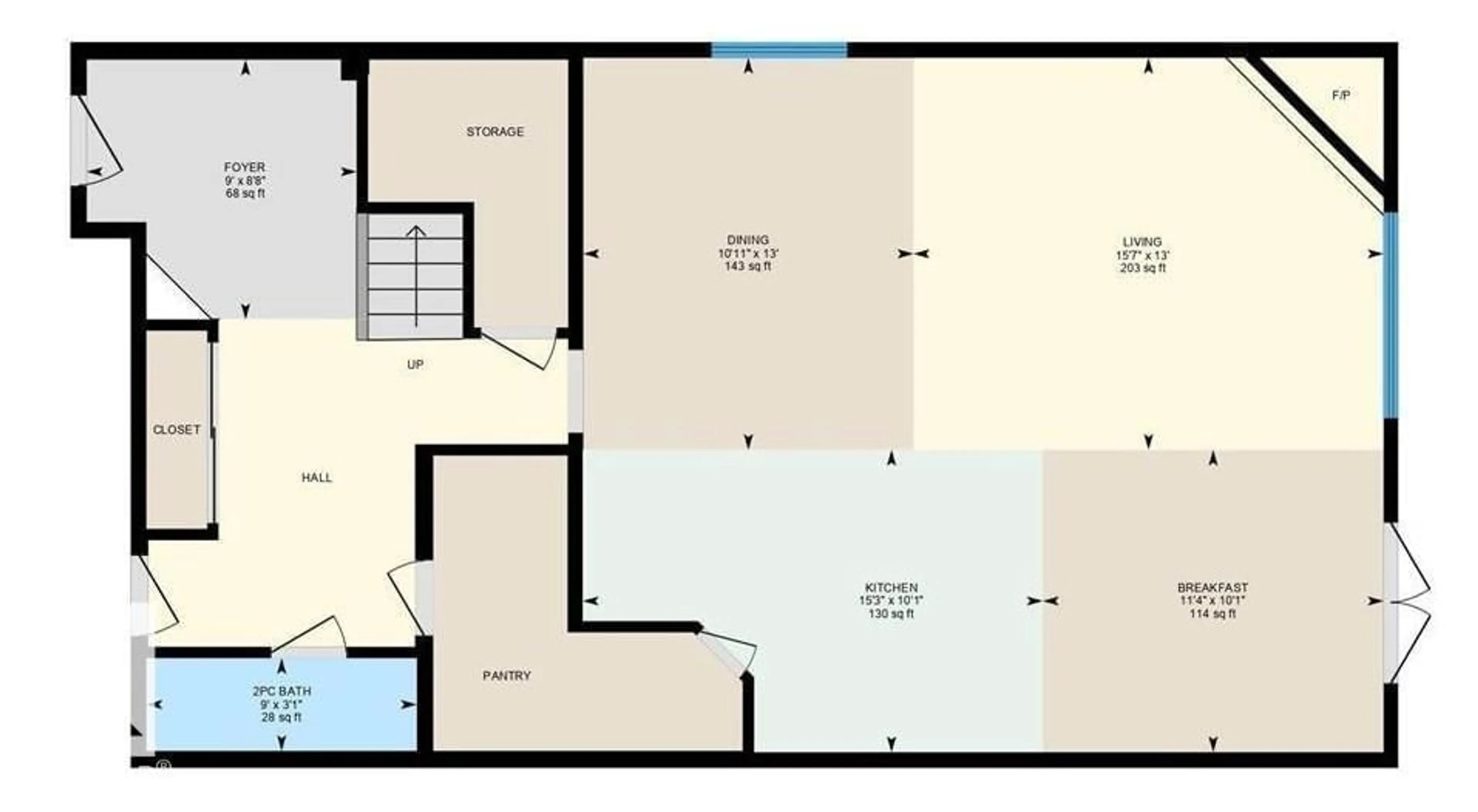 Floor plan for 16756 60 ST, Edmonton Alberta T5Y0W5