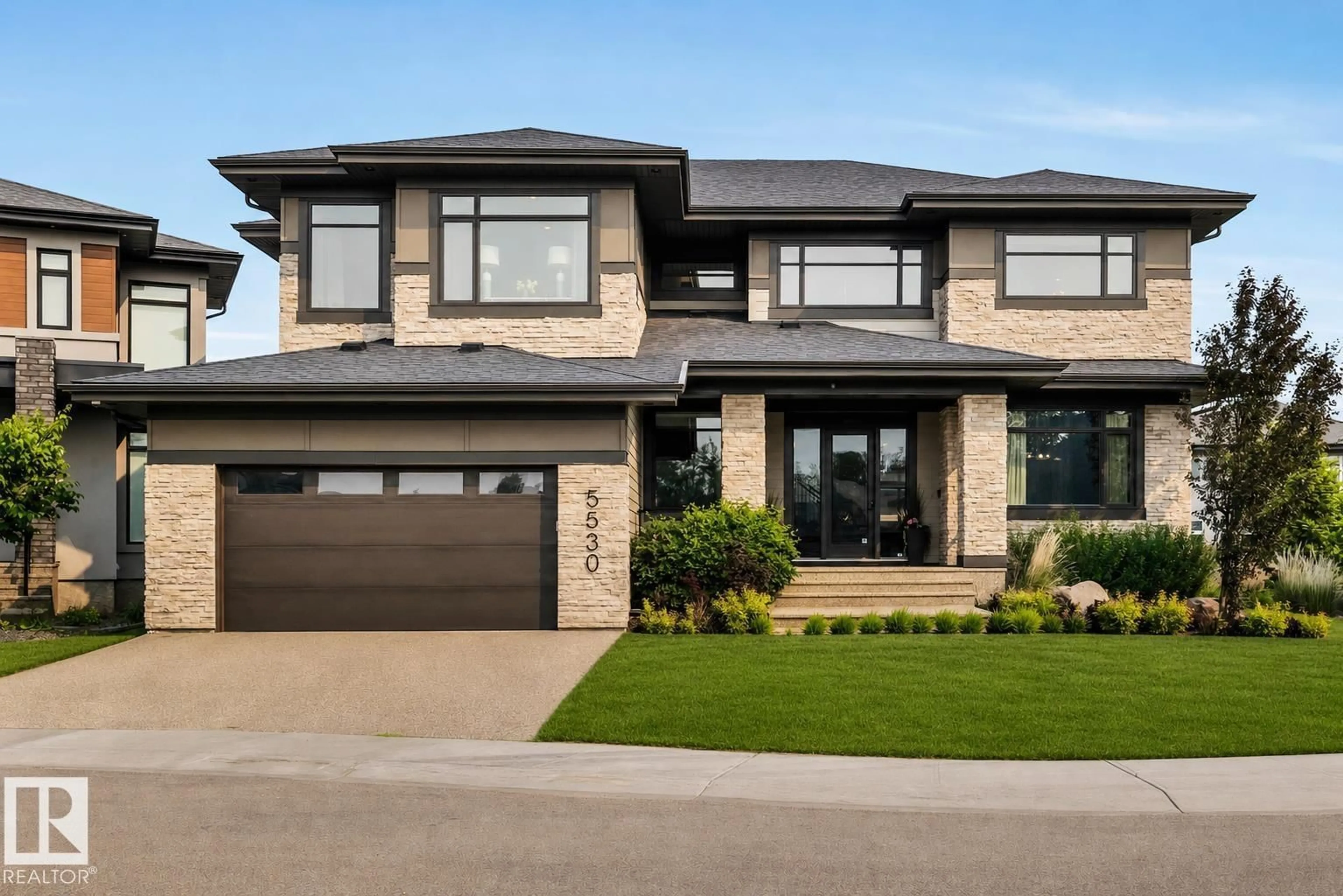 Home with brick exterior material, street for 5530 CHEGWIN PT, Edmonton Alberta T6W4A8
