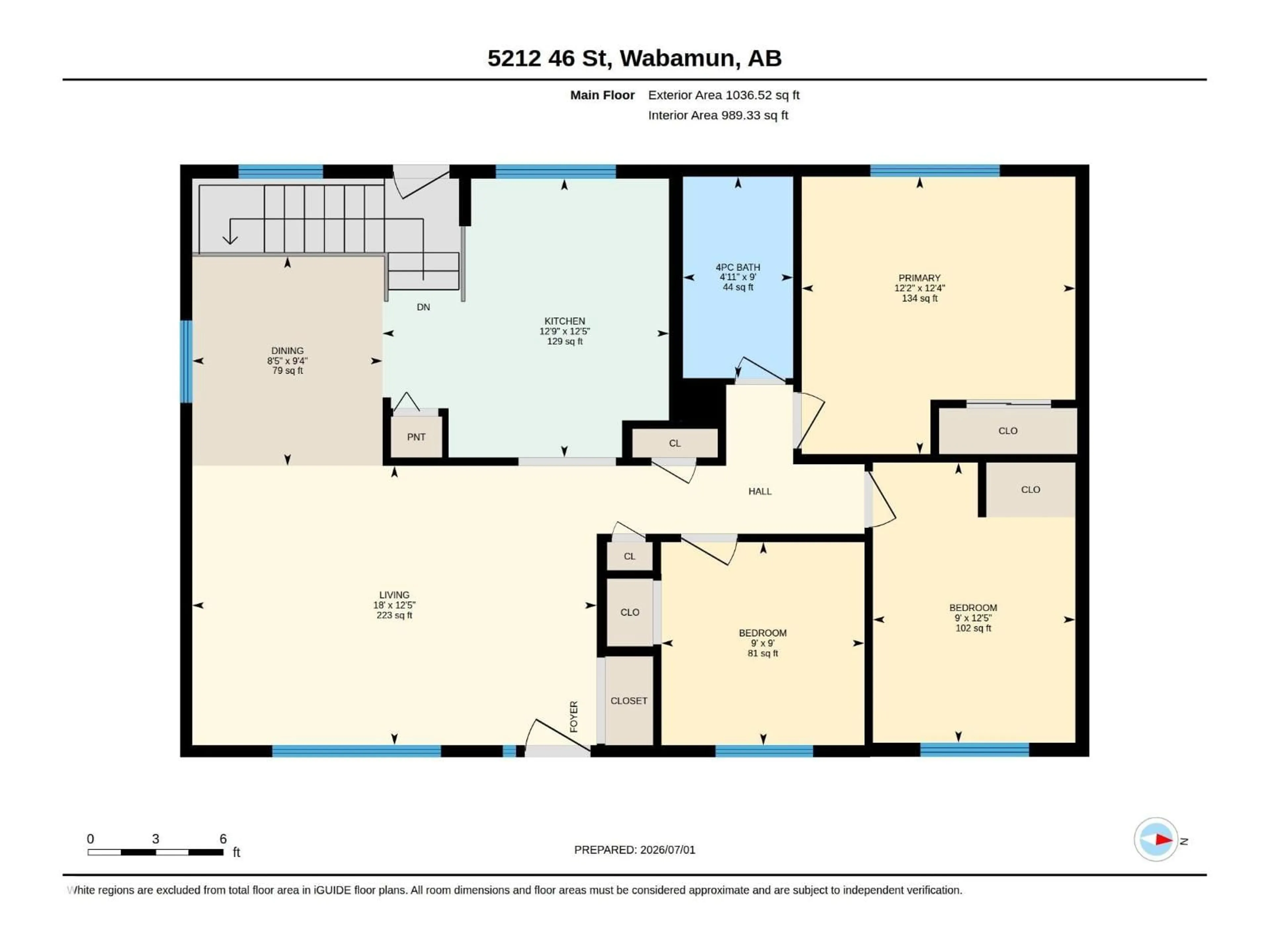 Floor plan for 5212 46 ST, Wabamun Alberta T0E2K0