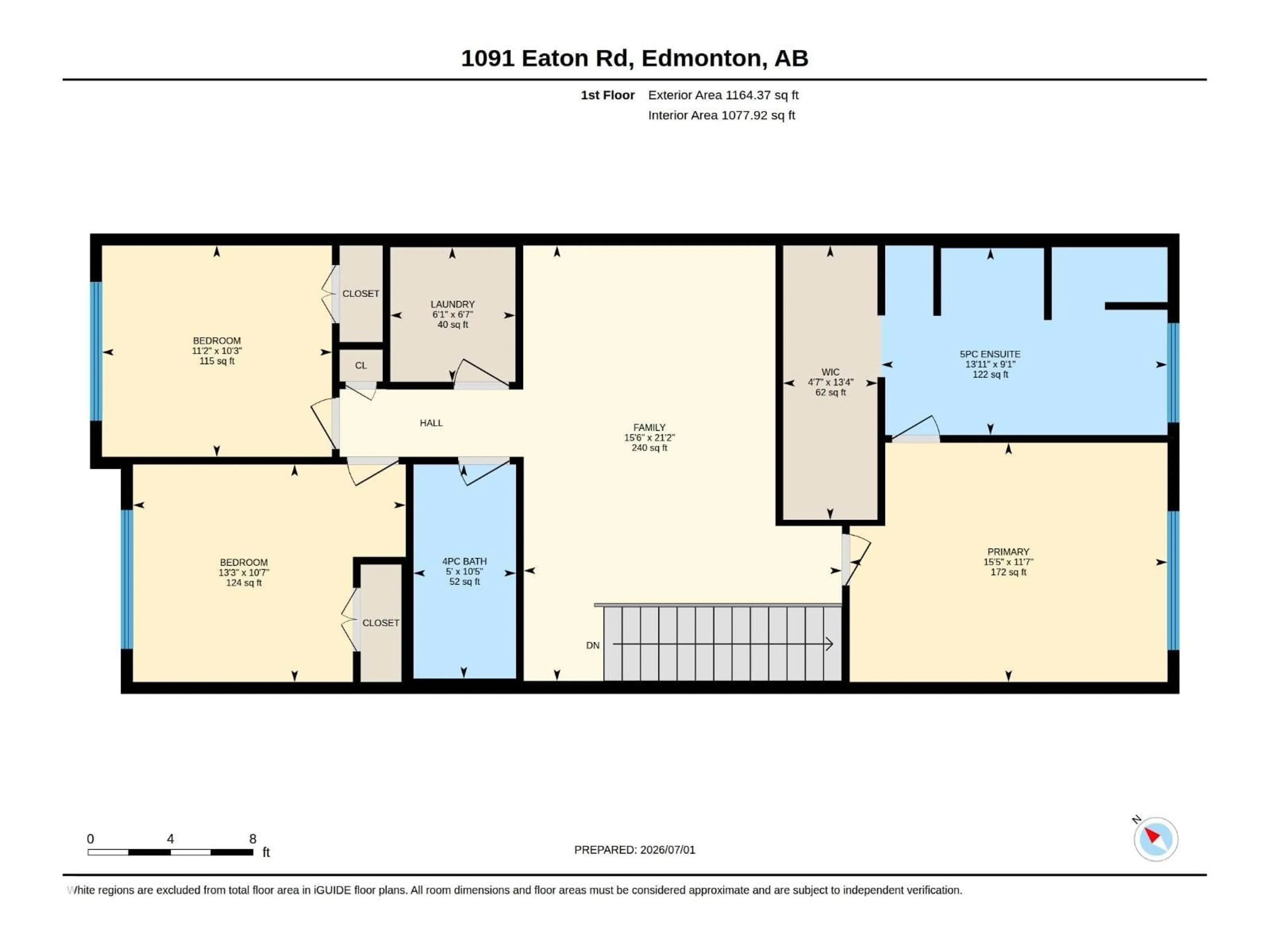Floor plan for 1091 EATON RD, Edmonton Alberta T6M1M9
