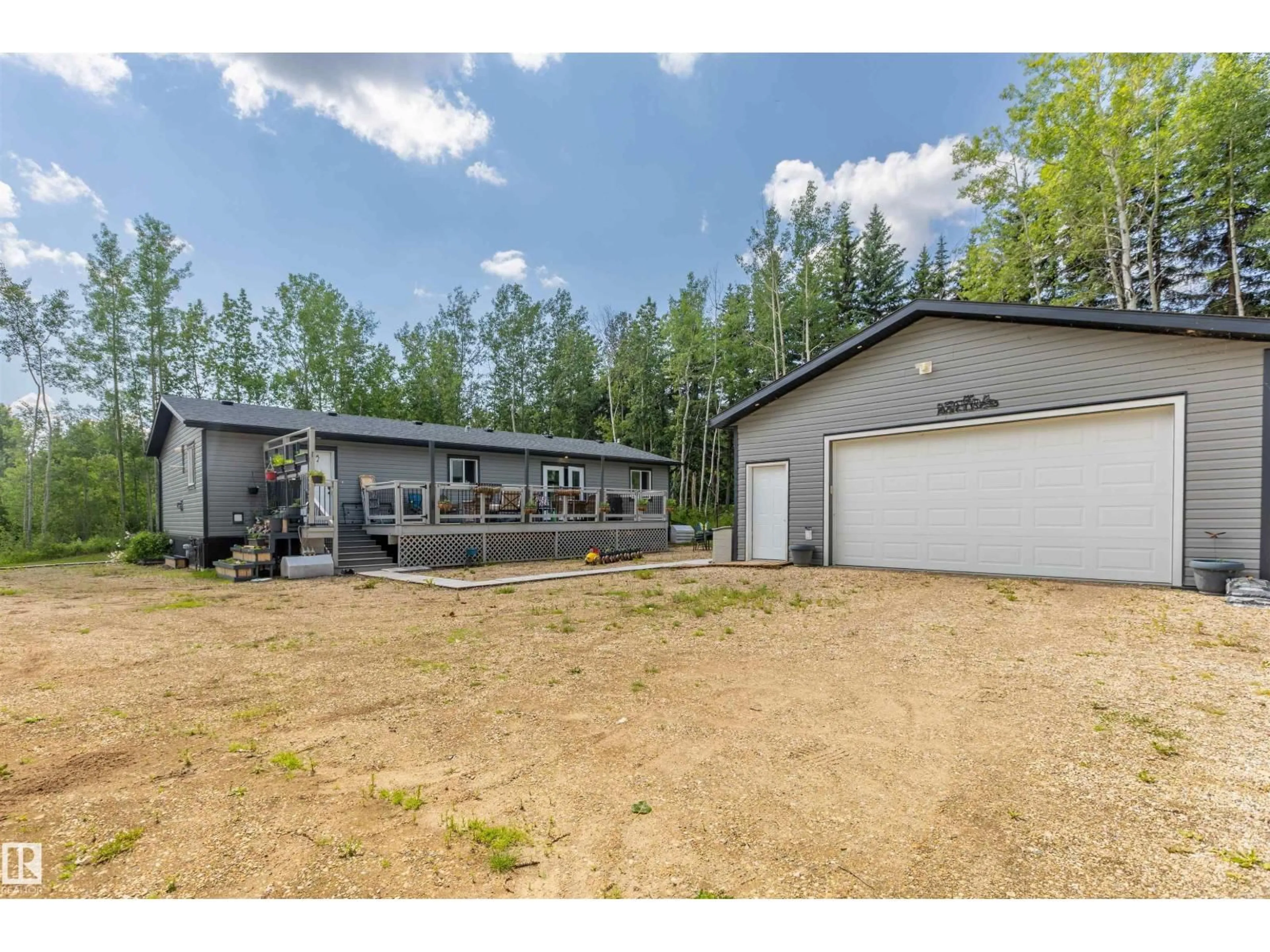 A pic from outside/outdoor area/front of a property/back of a property/a pic from drone, building for 55107 - 118 RGE ROAD 33, Rural Lac Ste. Anne County Alberta T0E1V0