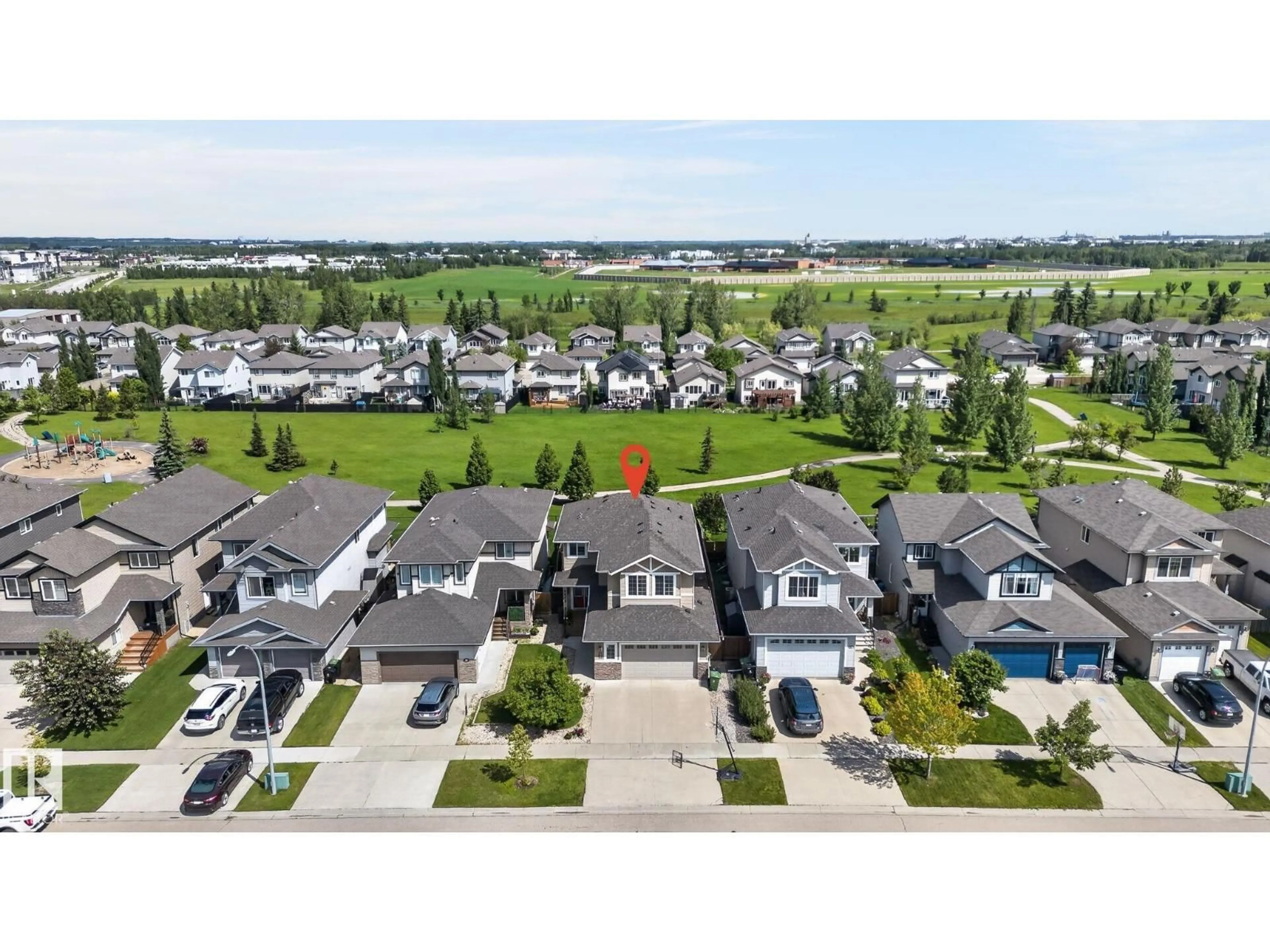 A pic from outside/outdoor area/front of a property/back of a property/a pic from drone, street for 42 SIENNA GA, Fort Saskatchewan Alberta T8L0J2