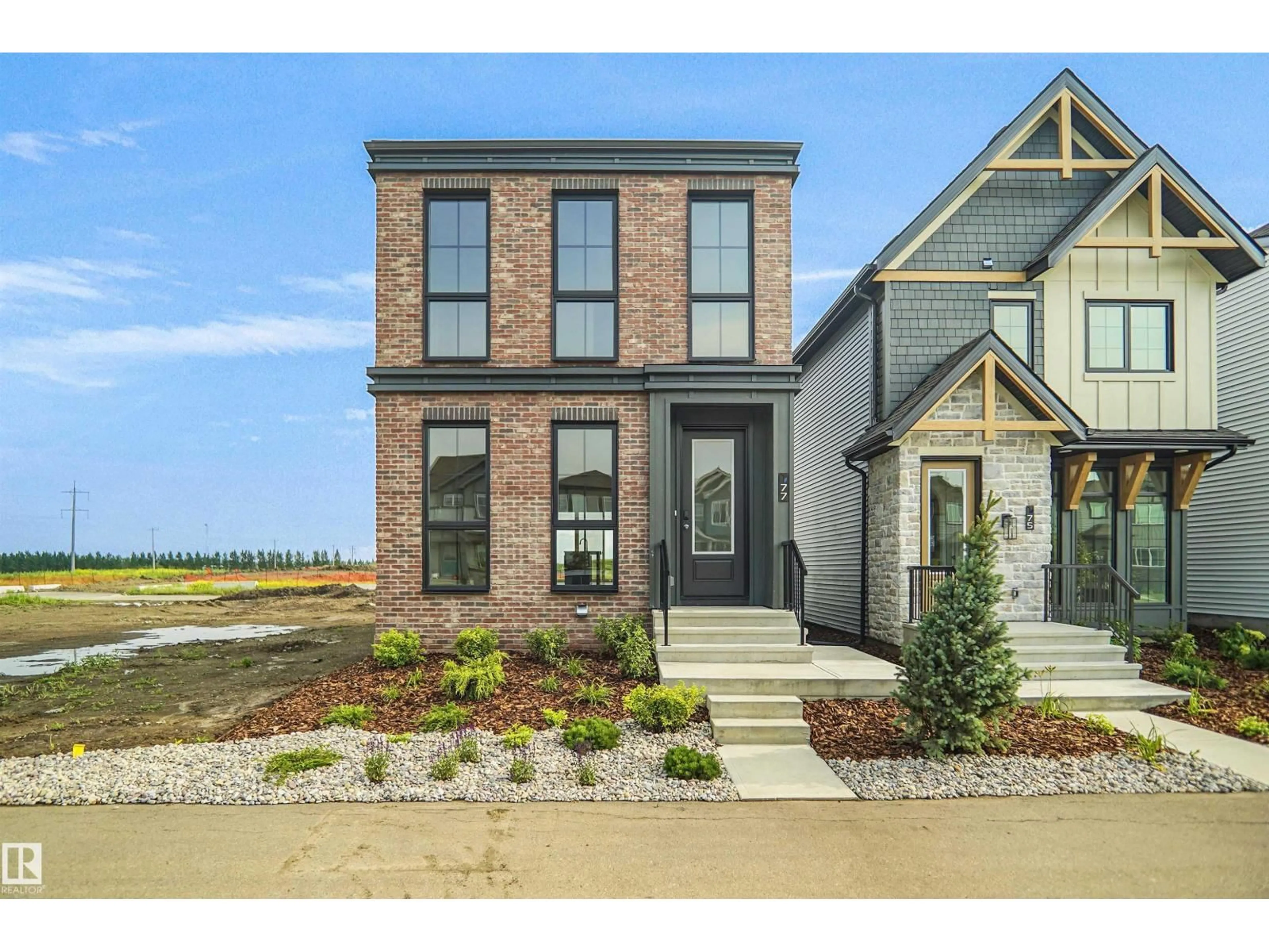 Home with brick exterior material, street for 77 SIENNA BV, Fort Saskatchewan Alberta T8L0Z1