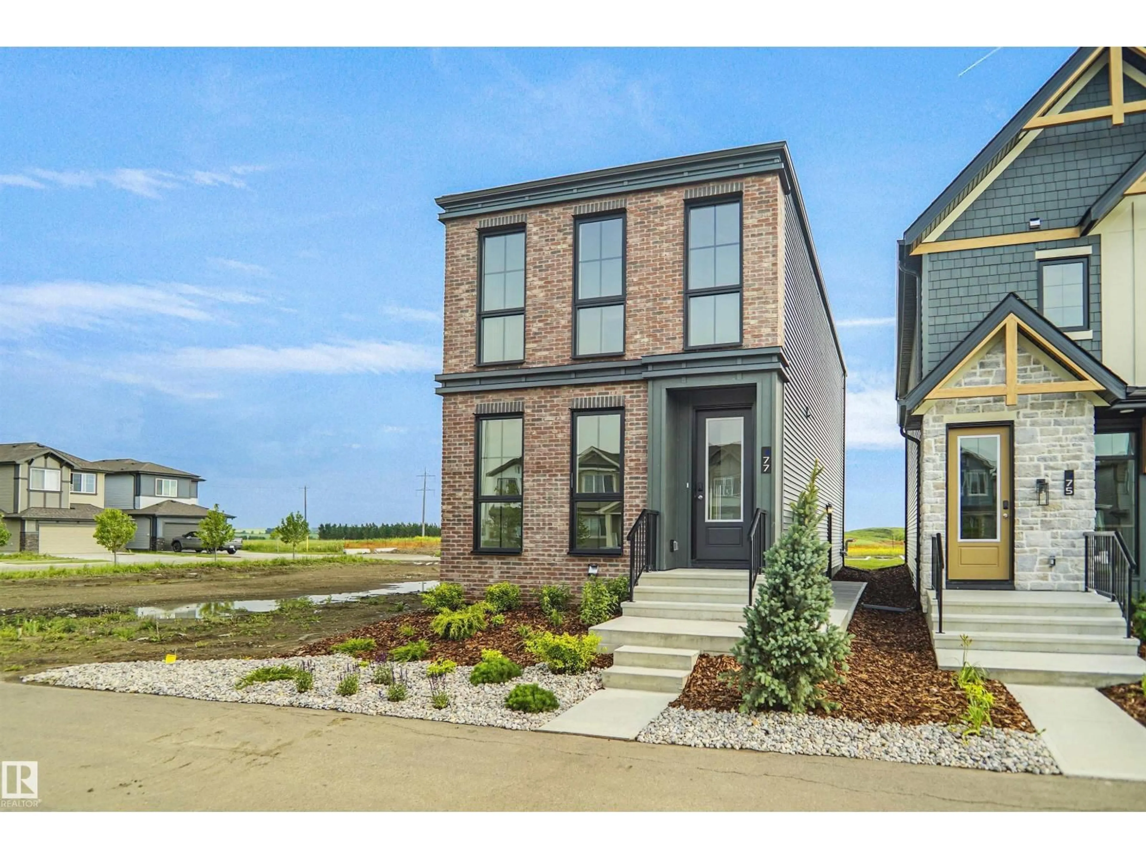Home with brick exterior material, street for 77 SIENNA BV, Fort Saskatchewan Alberta T8L0Z1