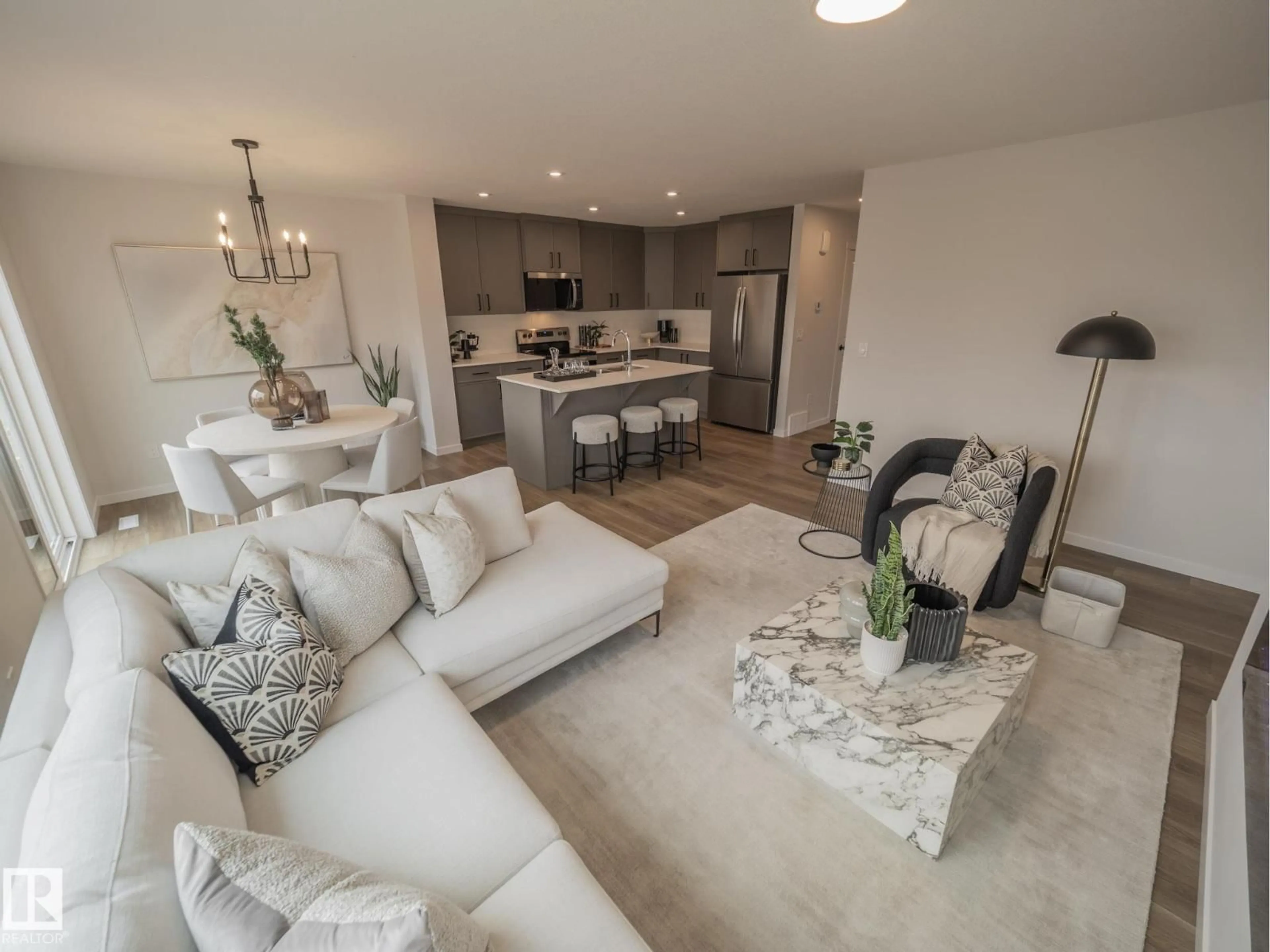 Living room with furniture, unknown for 340 172 AV, Edmonton Alberta T5Y4L1