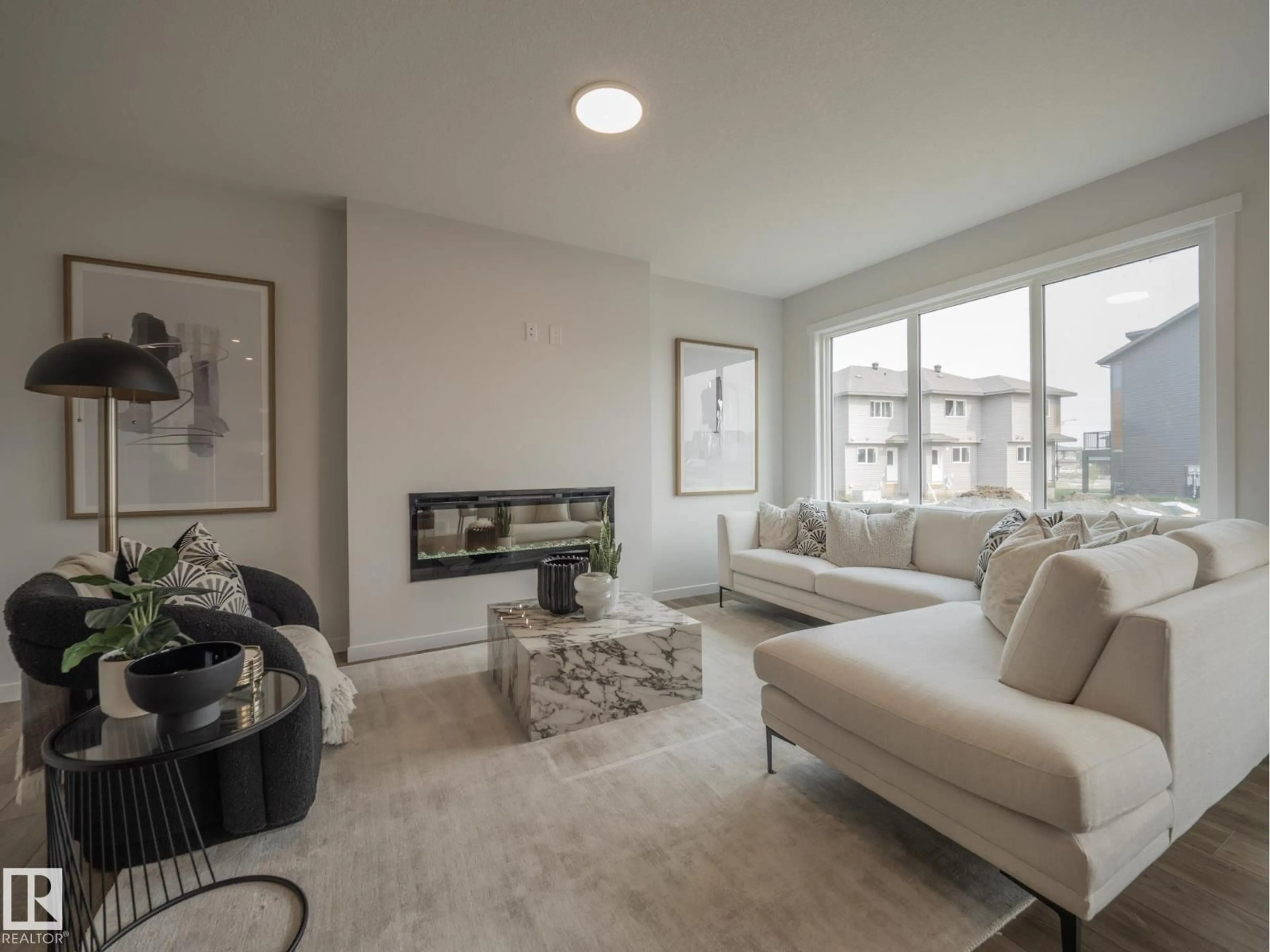 Living room with furniture, unknown for 340 172 AV, Edmonton Alberta T5Y4L1