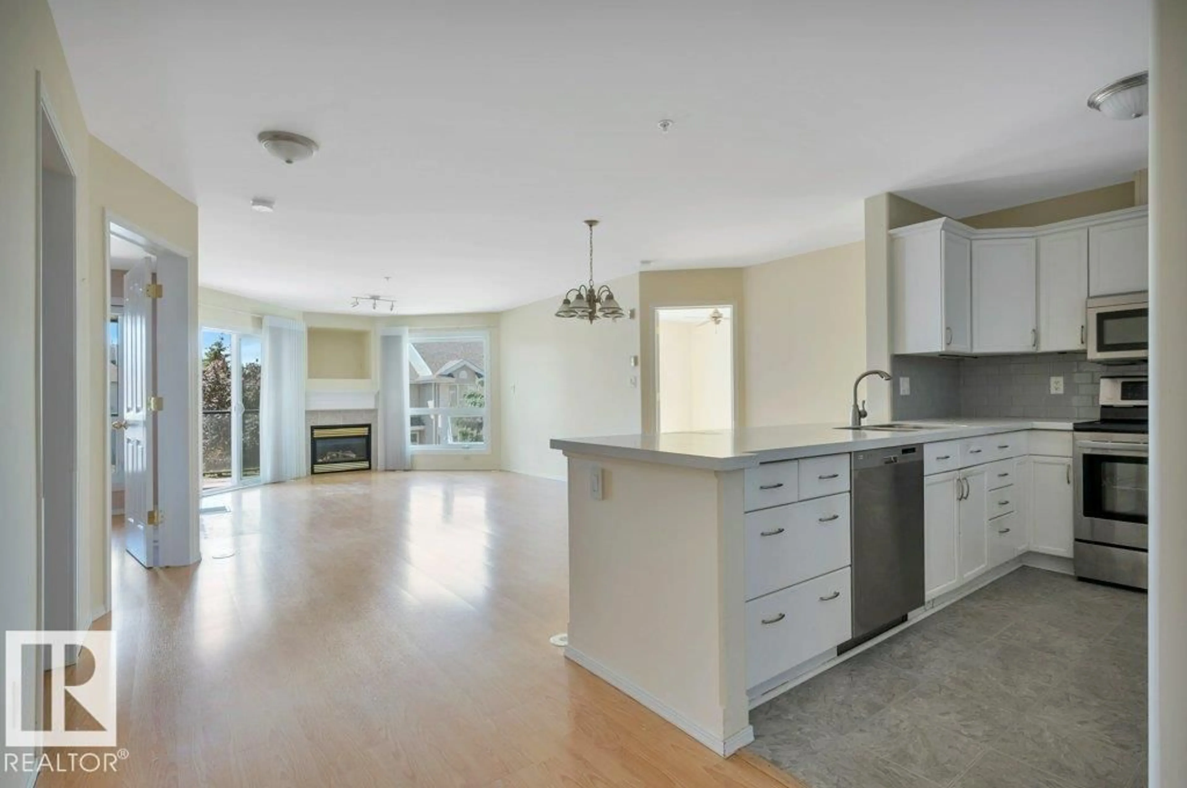 Open concept kitchen, unknown for #305 - 7839 96 ST, Edmonton Alberta T6C4R4