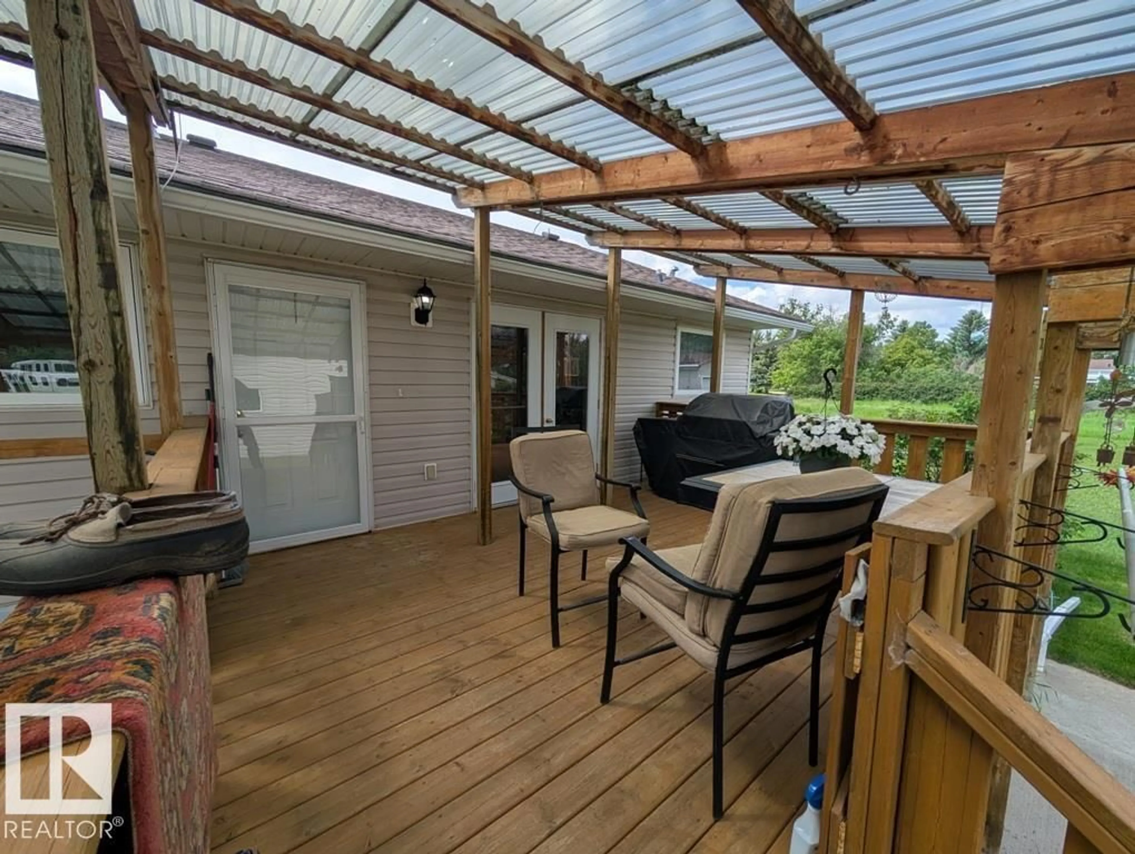 Patio, water/lake/river/ocean view for 5108 53 AV, Ryley Alberta T0B4A0