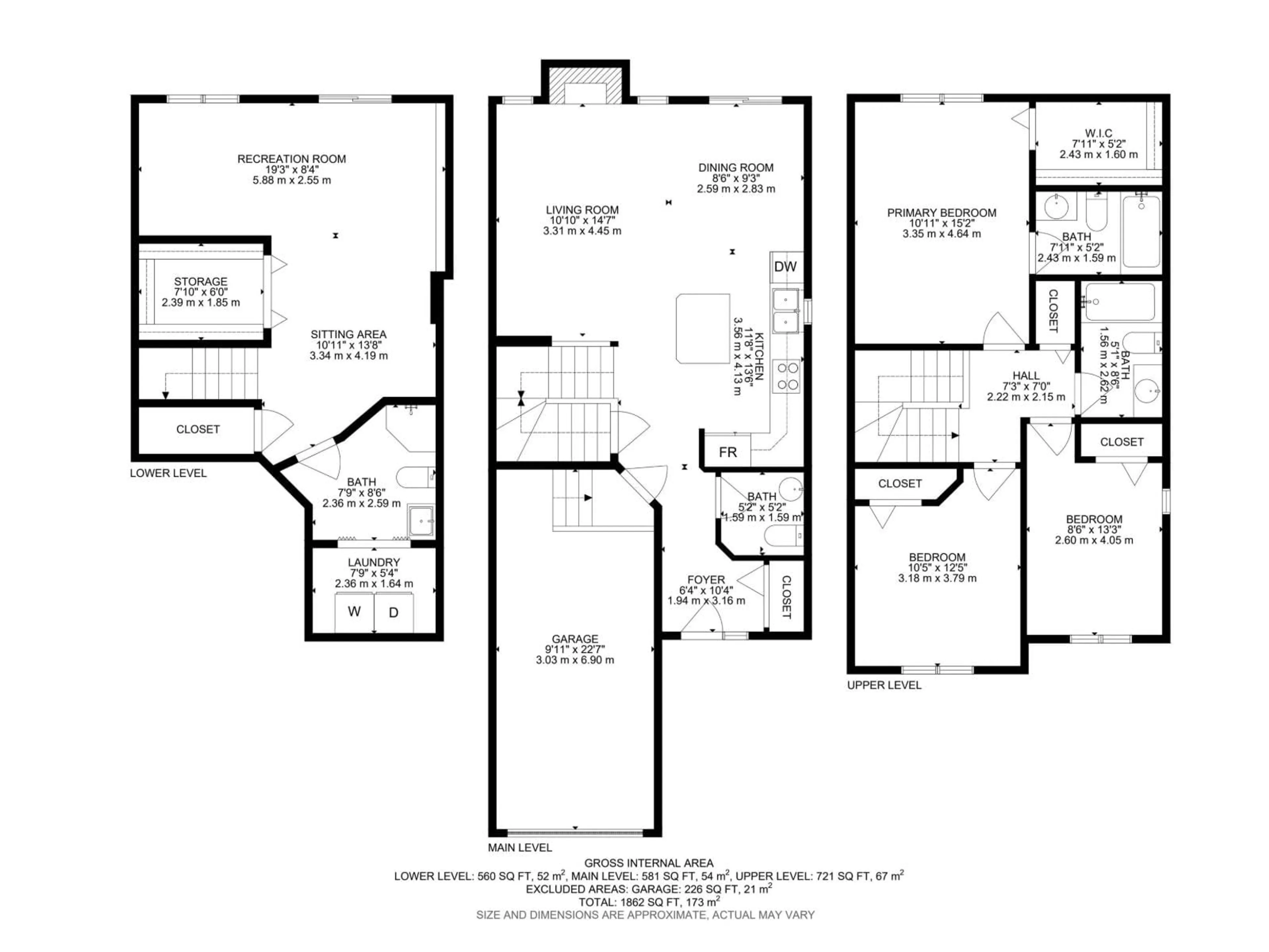 Floor plan for 85 - 13 SPRUCE VILLAGE DR, Spruce Grove Alberta T7X0L2