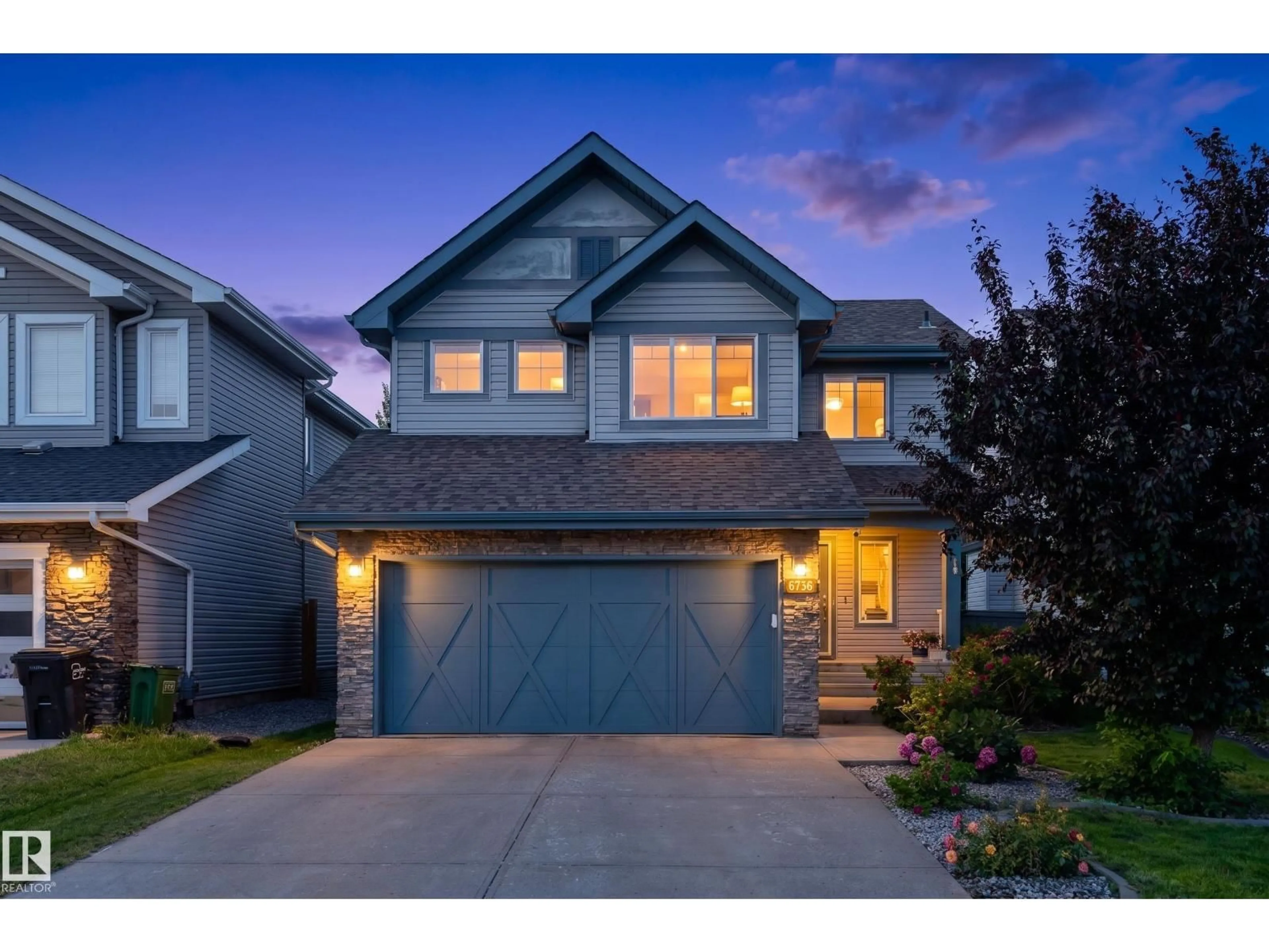 Home with brick exterior material, street for SW - 6736 19 AV, Edmonton Alberta T6X0L8