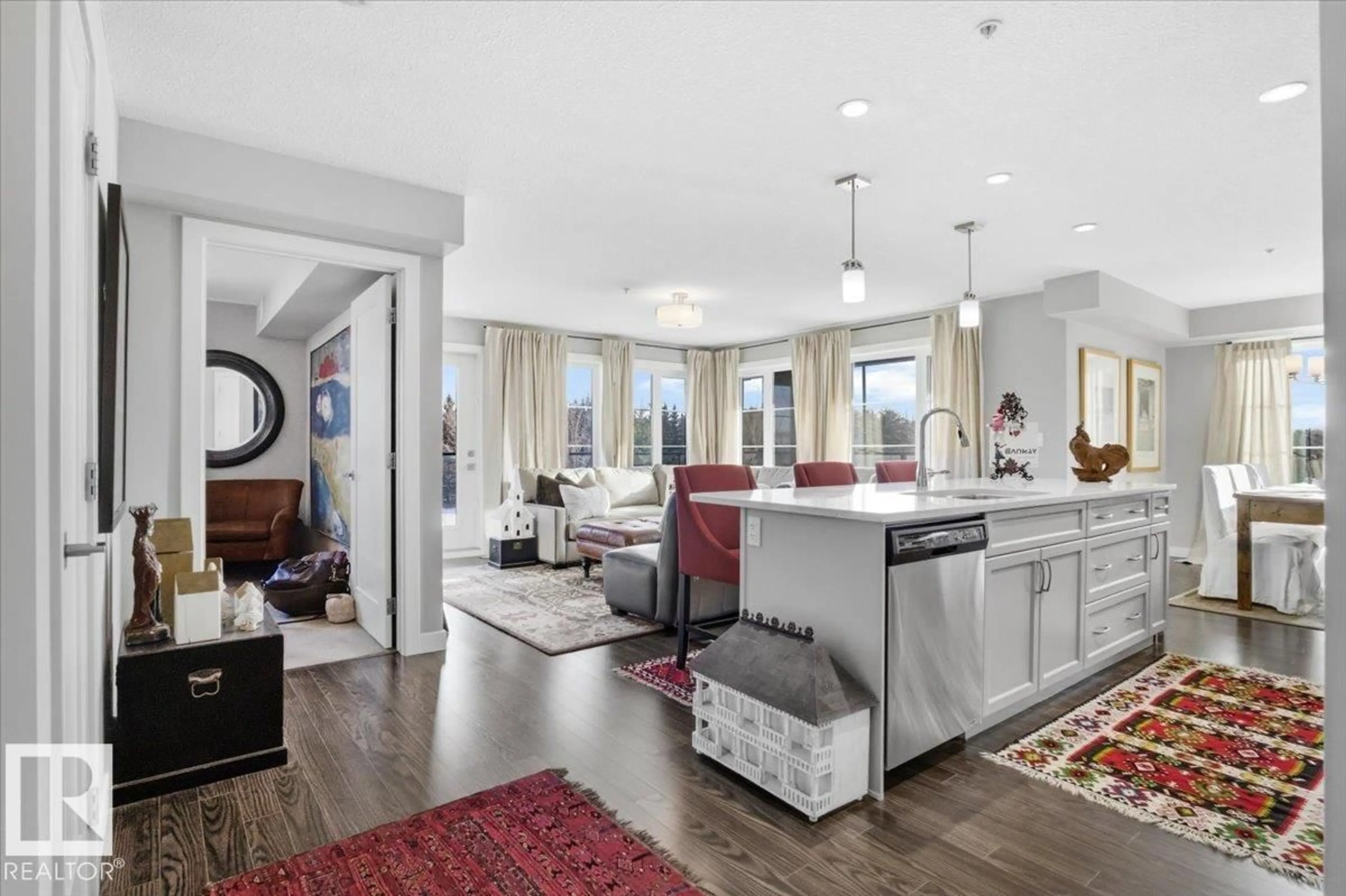 Open concept kitchen, unknown for #211 - 5029 EDGEMONT BV, Edmonton Alberta T6M0S8