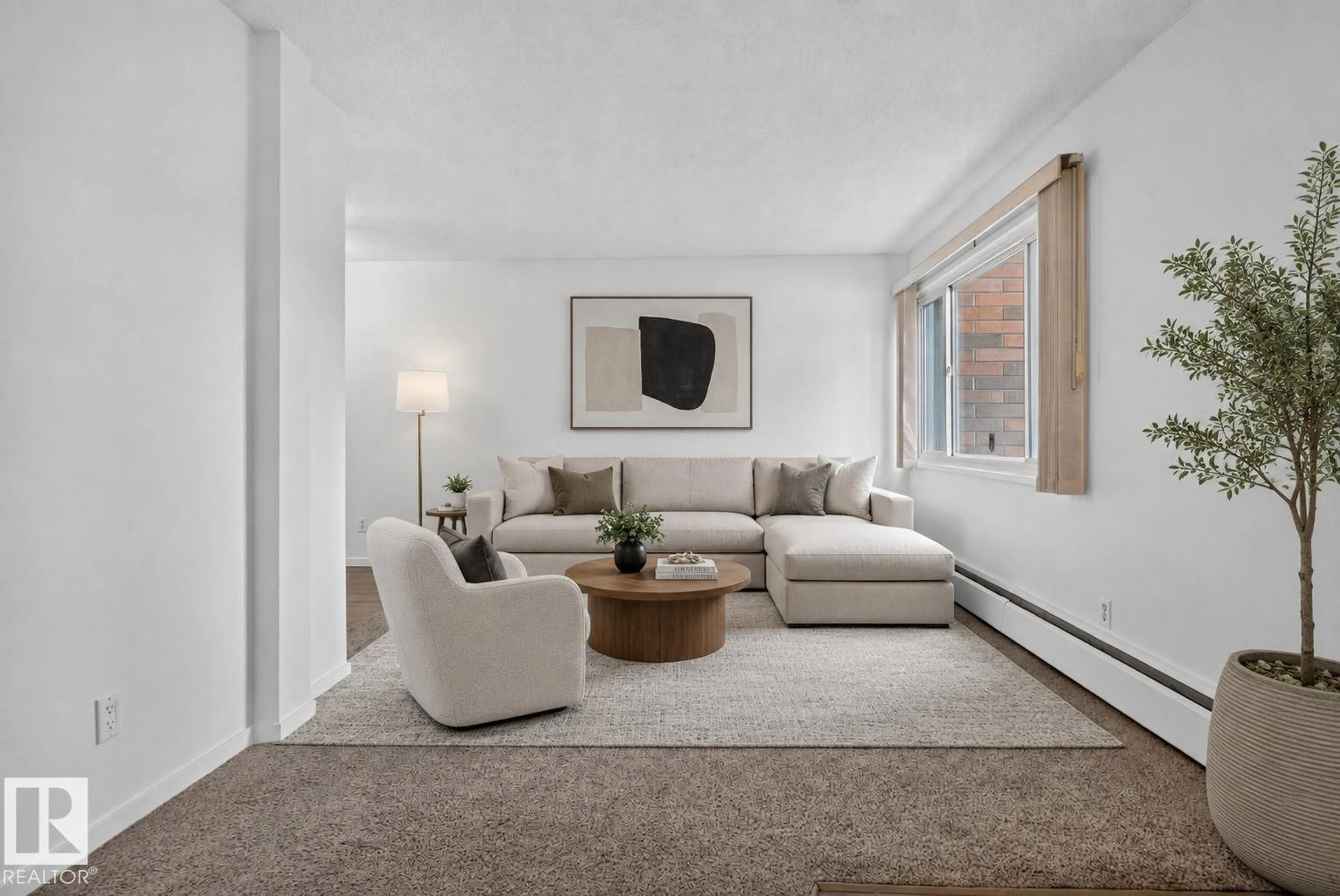 Living room with furniture, carpet floor for 2908 116A AV, Edmonton Alberta T5W4R7