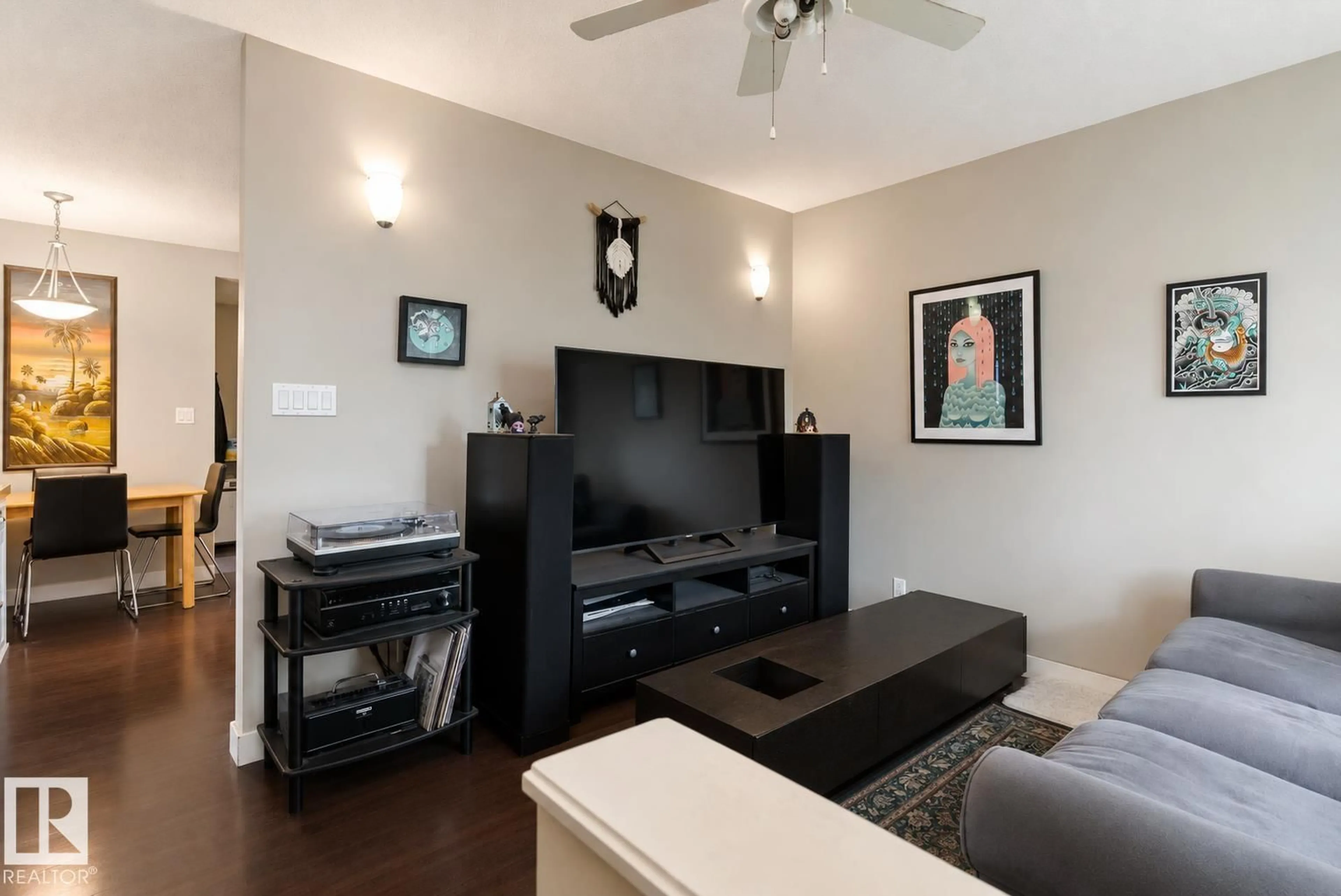 Living room with furniture, unknown for 9631 78 AV, Edmonton Alberta T6C0P2