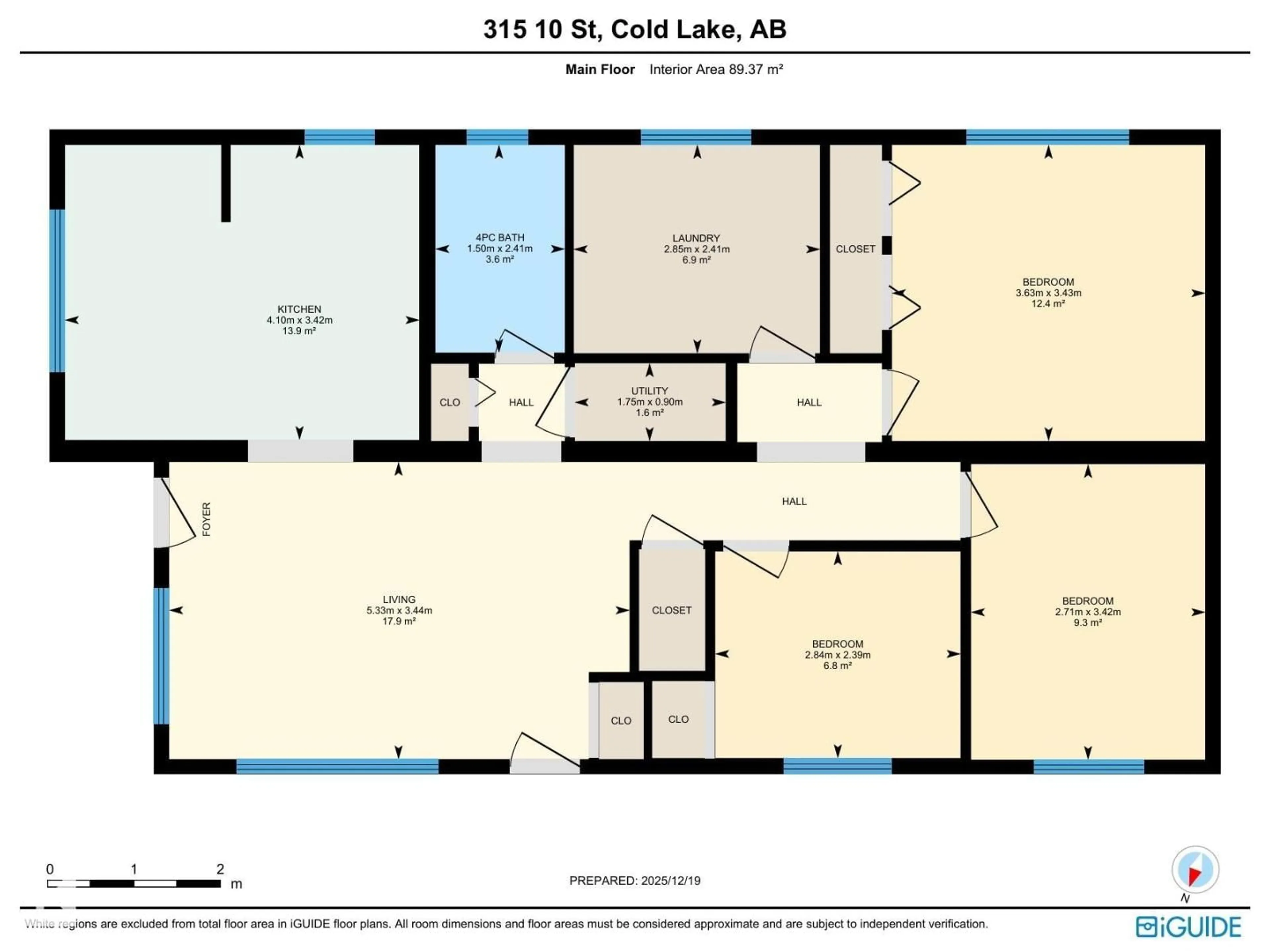 Floor plan for 315 10 ST, Cold Lake Alberta T9M1A5