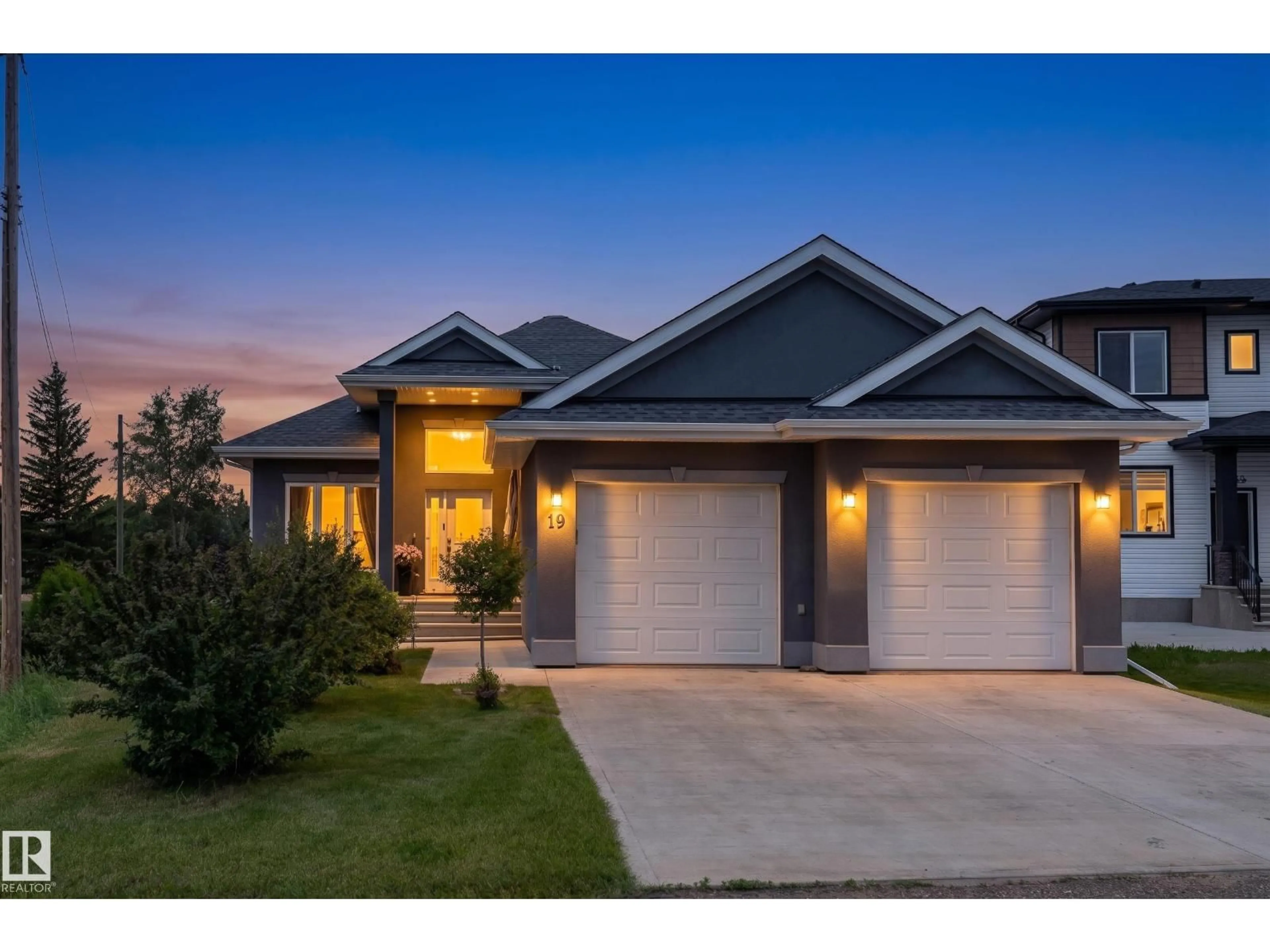 Home with brick exterior material, street for 19B SPRUCE MEADOW LANE, Bon Accord Alberta T0A0K0