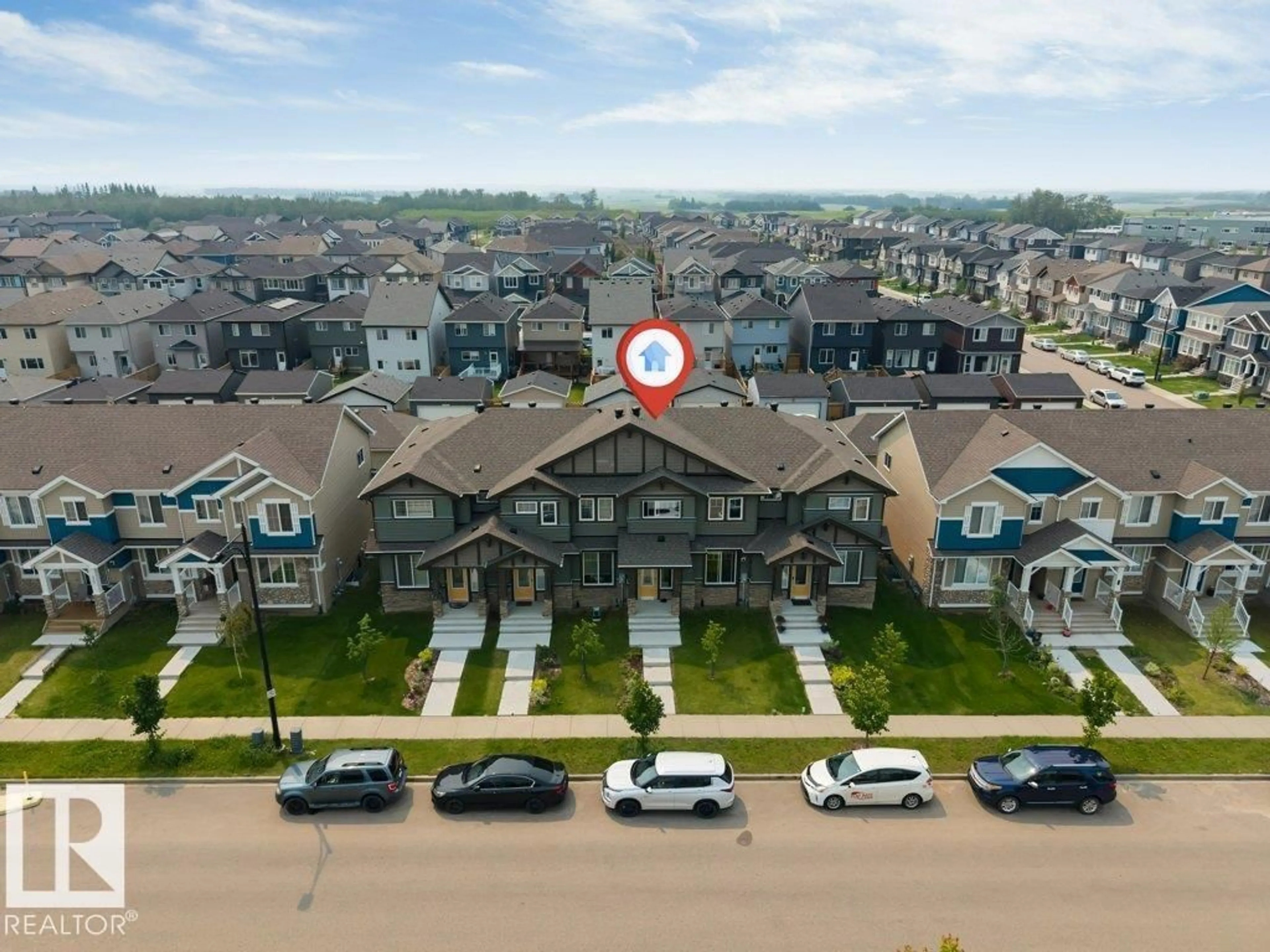 A pic from outside/outdoor area/front of a property/back of a property/a pic from drone, mountain view for 5315 22 AV, Edmonton Alberta T6X2H8