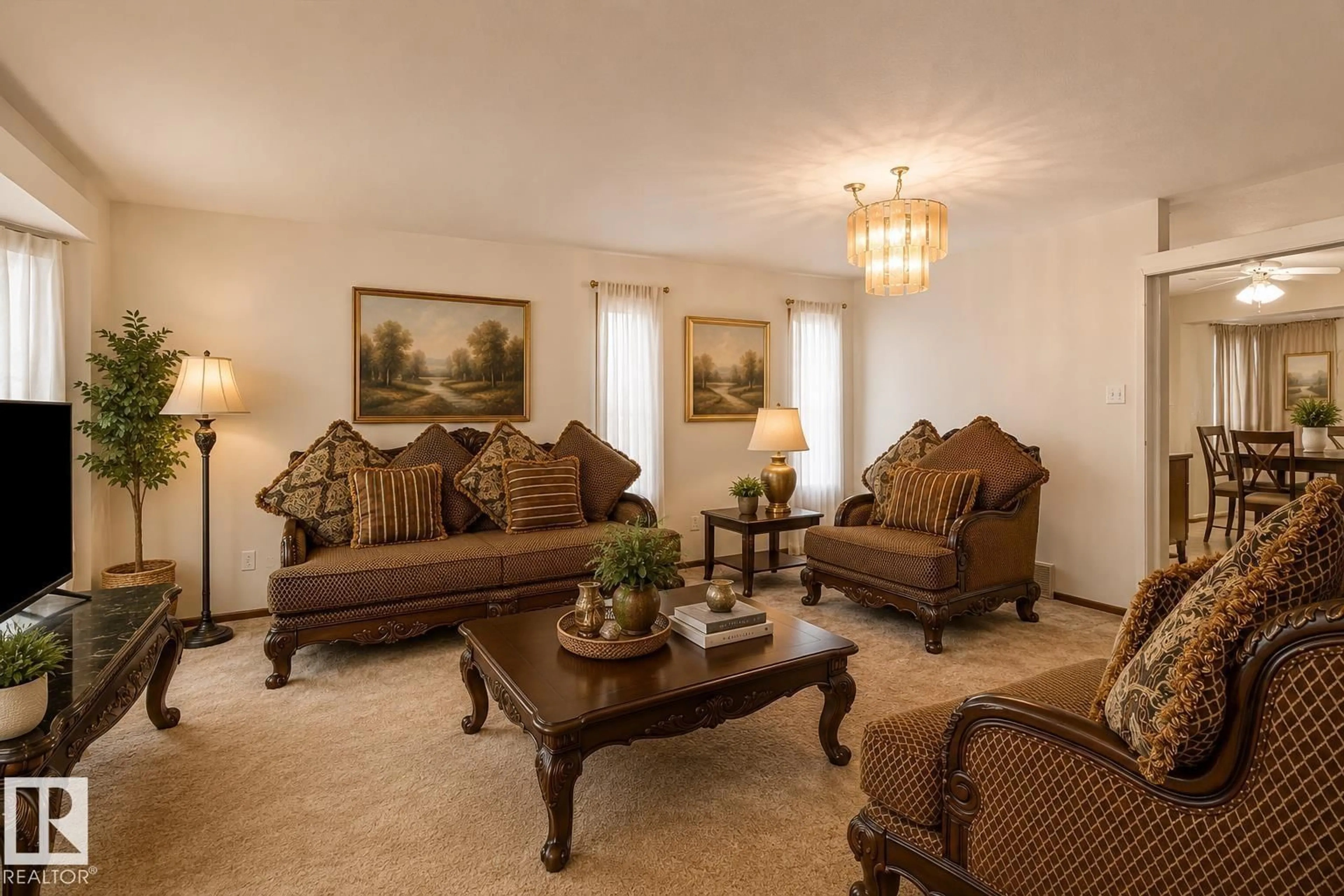 Living room with furniture, unknown for 244 NORTHMOUNT DR, Wetaskiwin Alberta T9A3M4