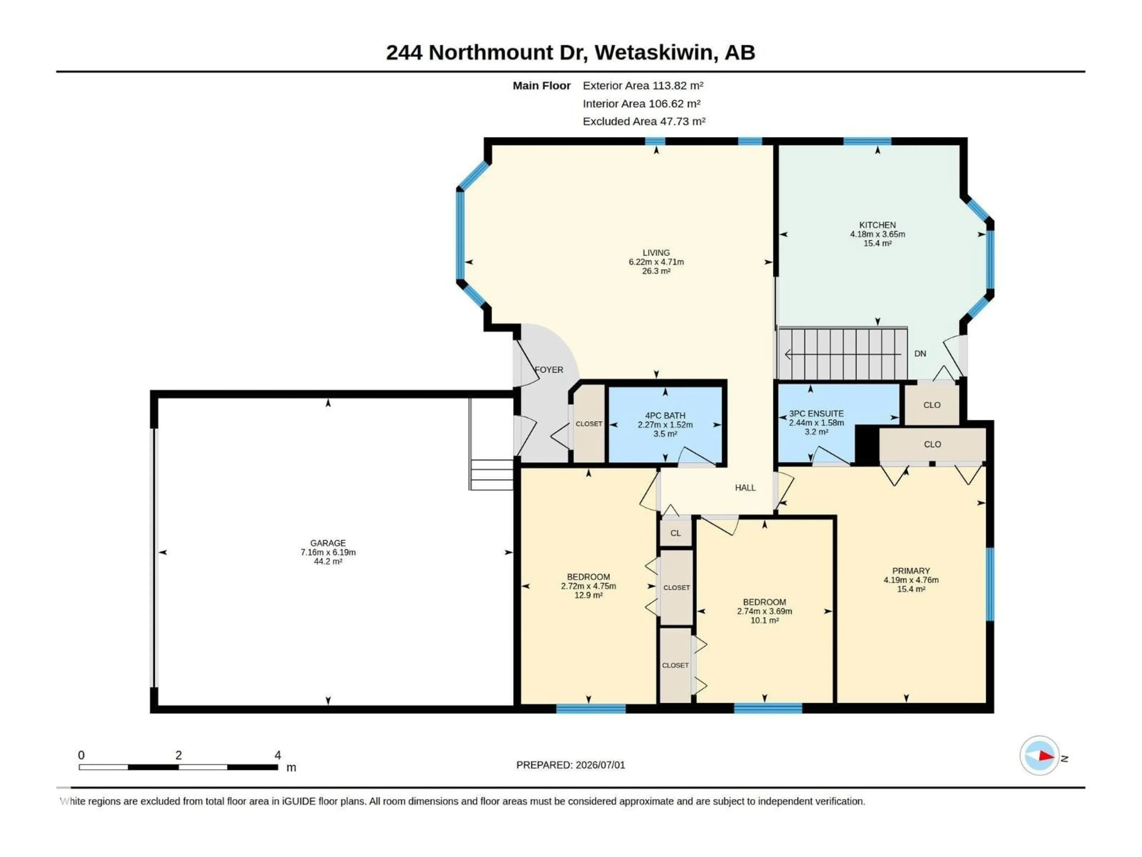 Floor plan for 244 NORTHMOUNT DR, Wetaskiwin Alberta T9A3M4