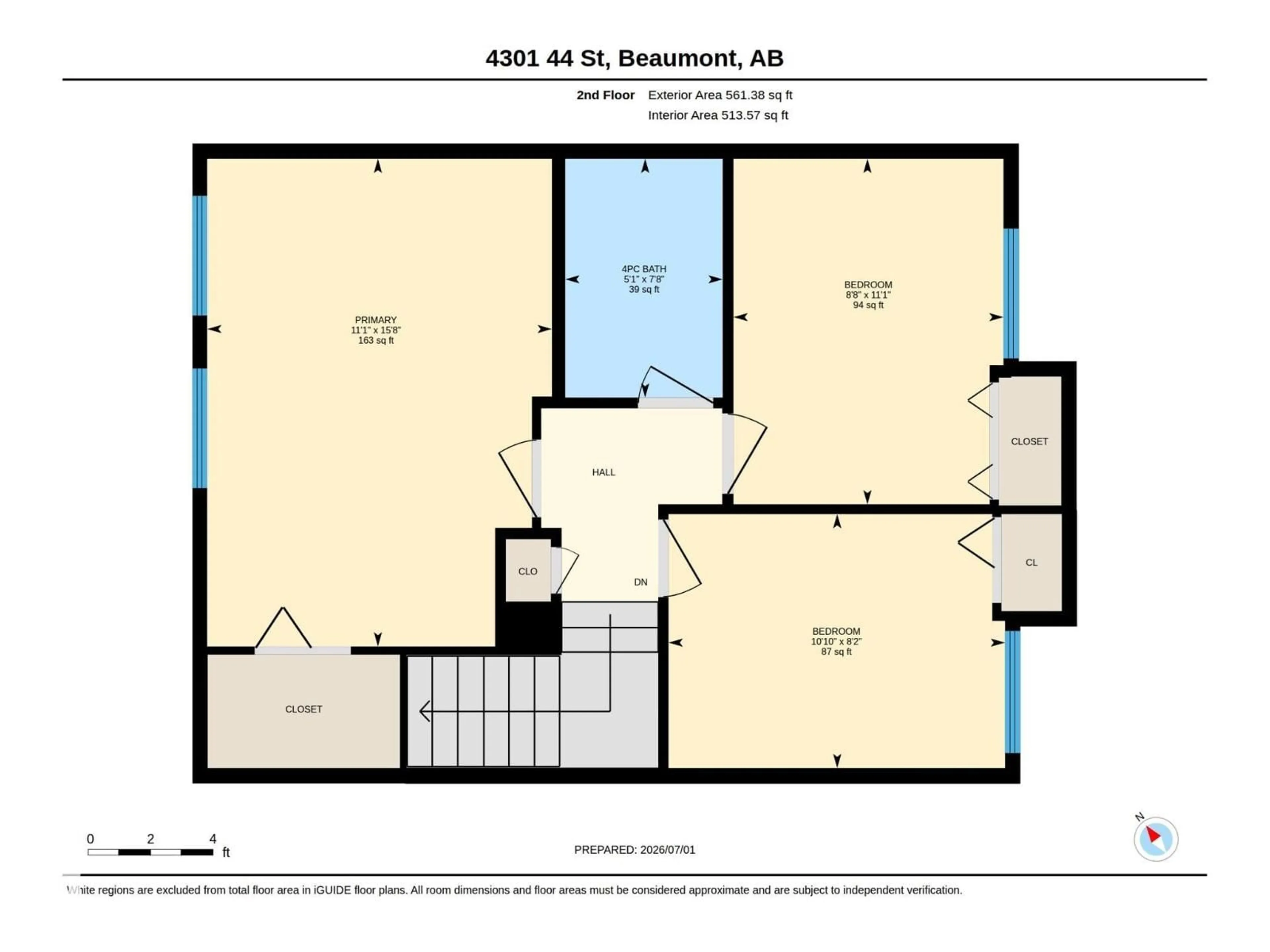 Floor plan for 4301 44 ST, Beaumont Alberta T4X1C7