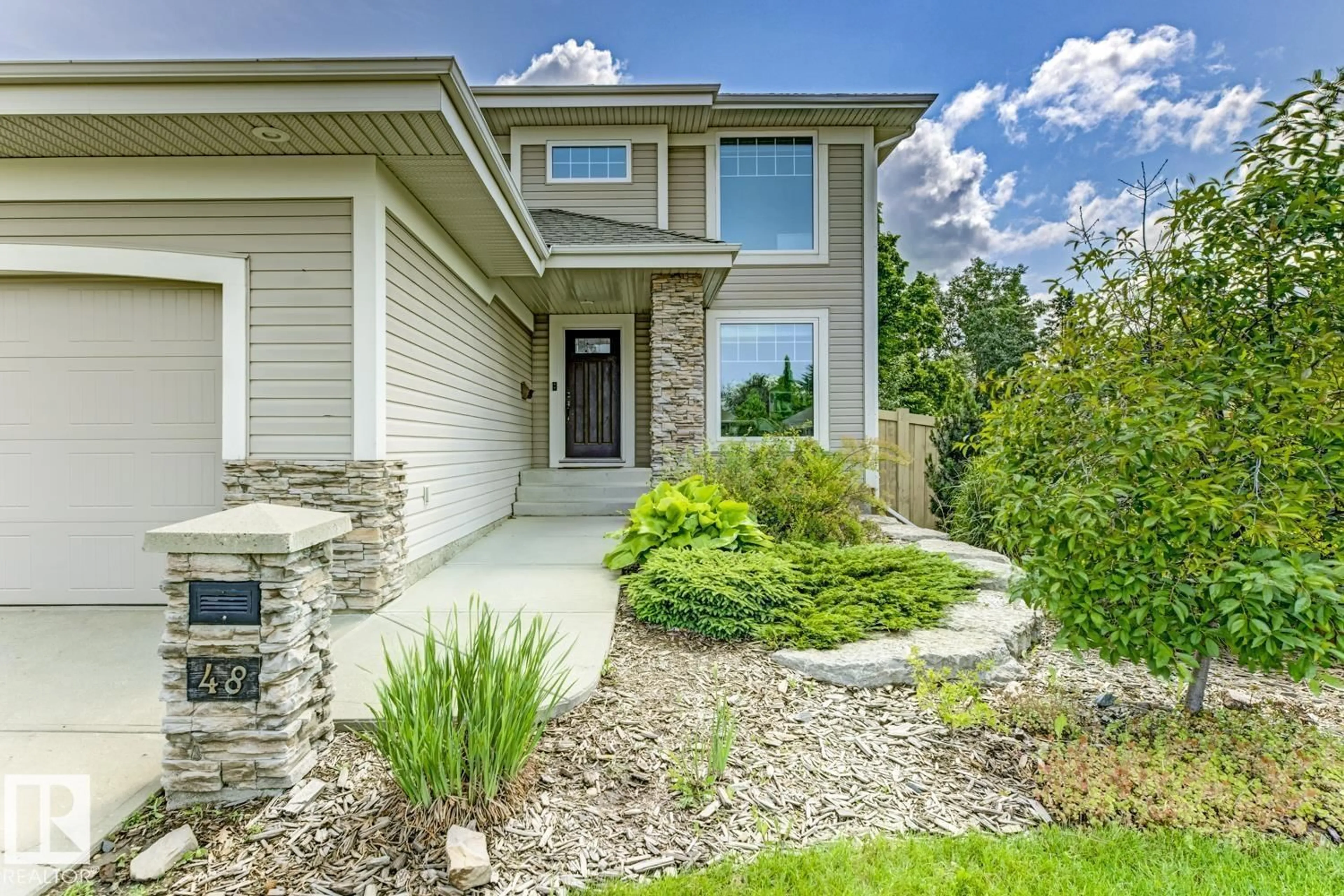 Home with brick exterior material, street for 48 RIDGEVIEW CO, Sherwood Park Alberta T8A6B4