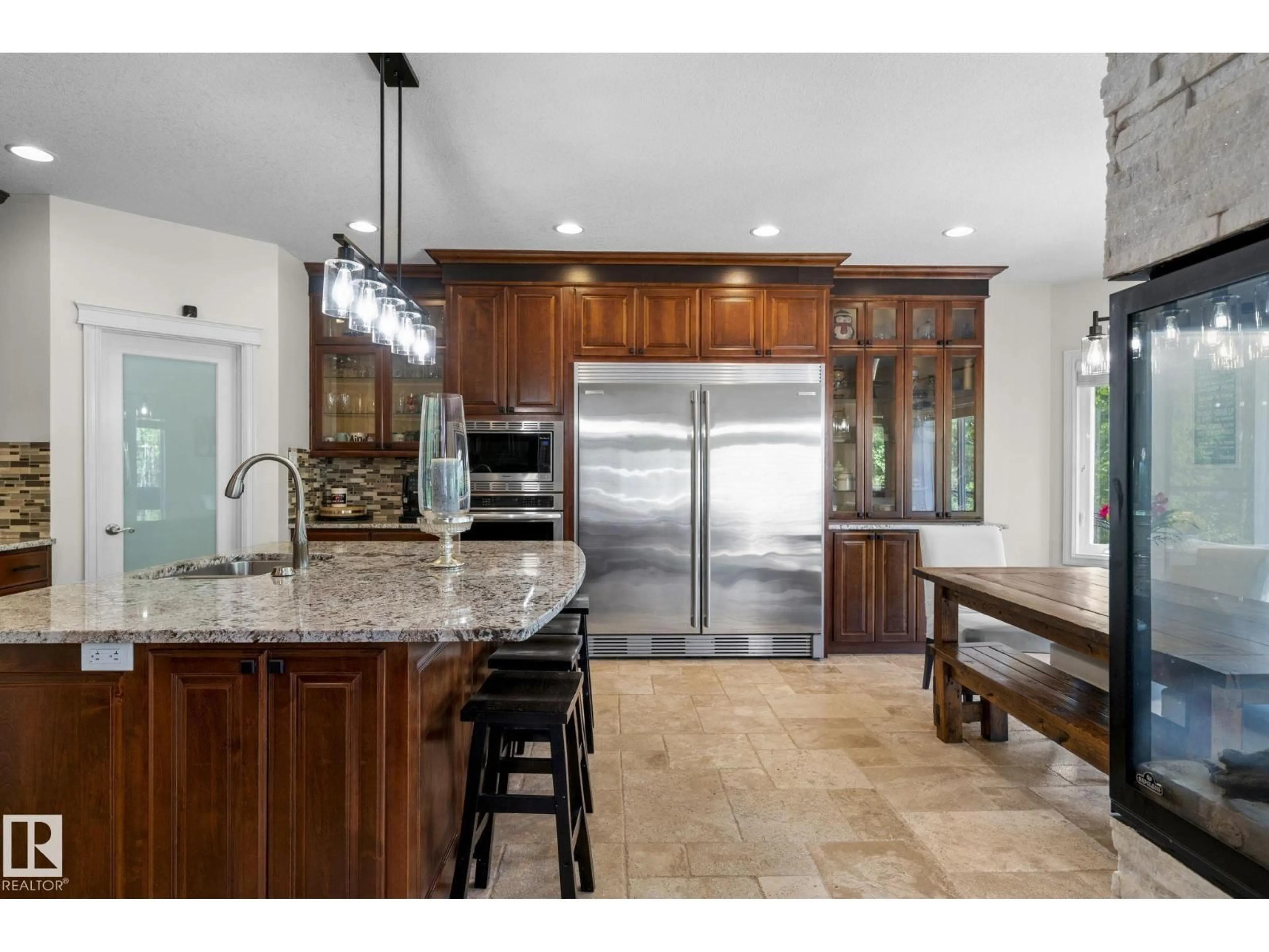 Open concept kitchen, ceramic/tile floor for 51110 - 458 RGE ROAD 212, Rural Strathcona County Alberta T8G1E7
