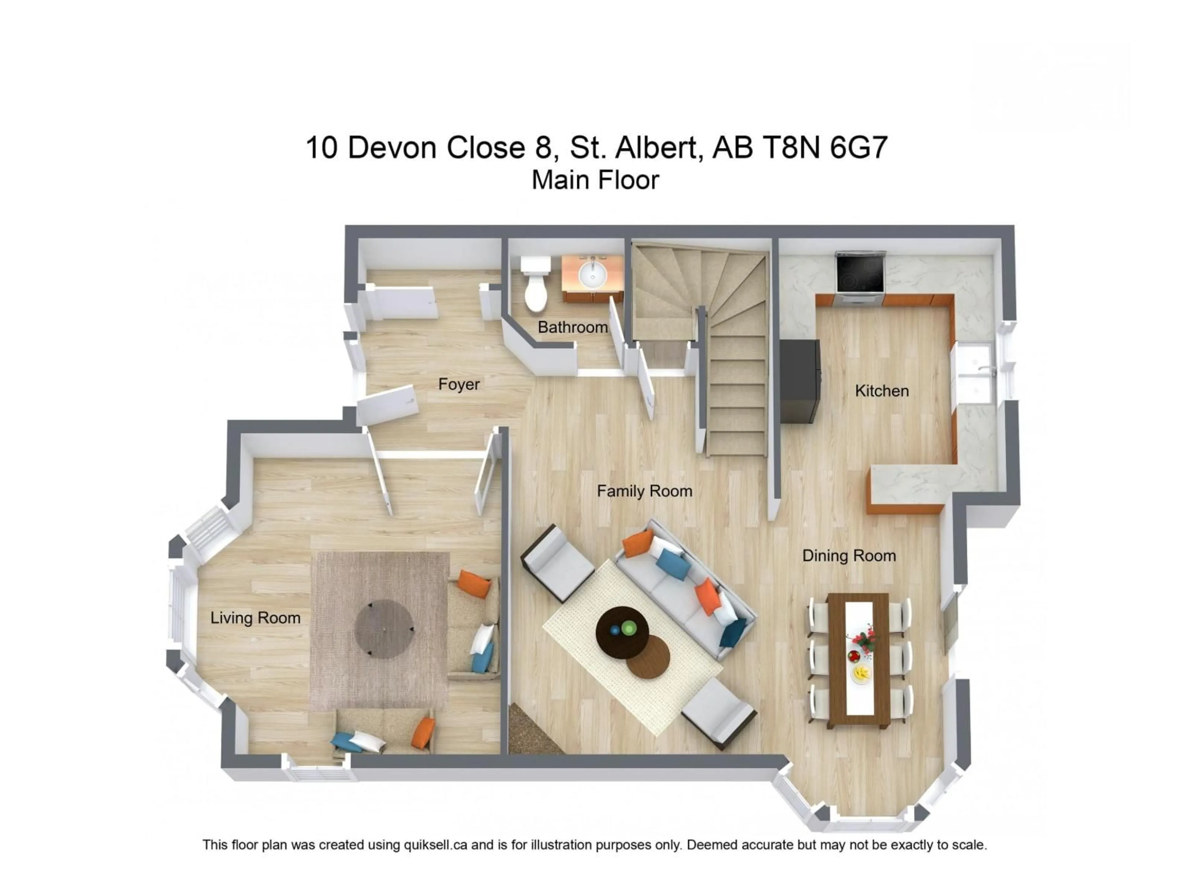 Floor plan for #8 - 10 DEVON CL, St. Albert Alberta T8N6B6