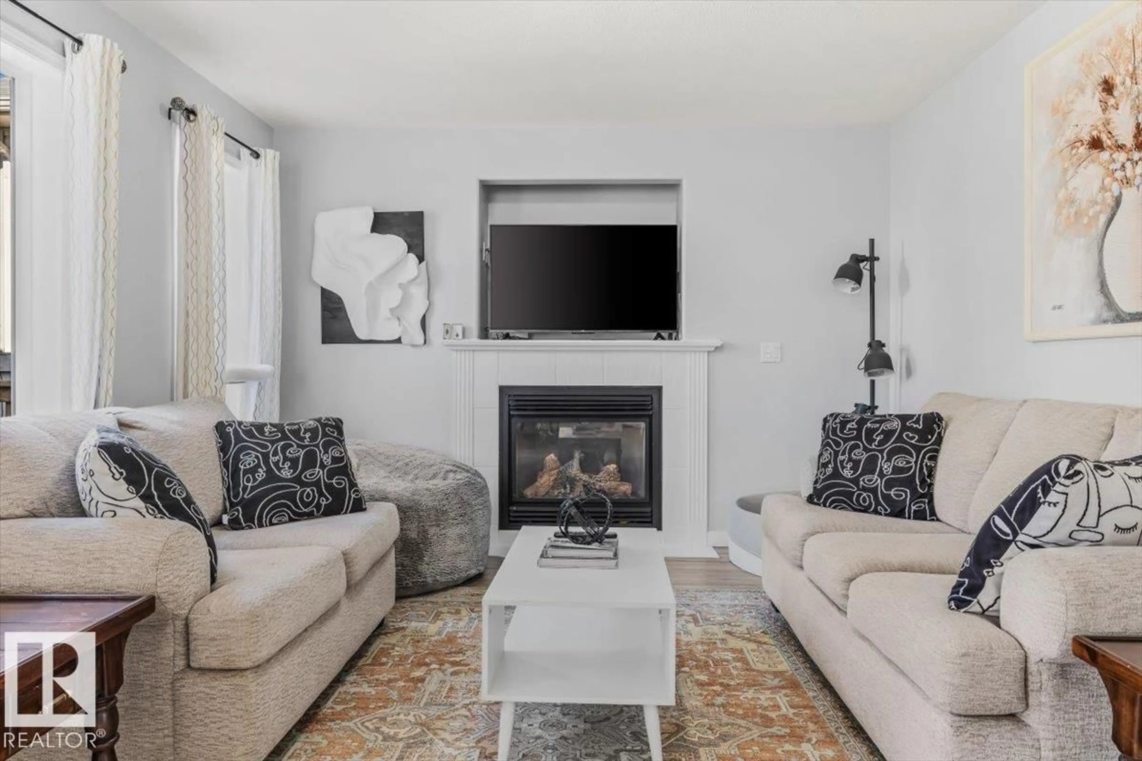 Living room with furniture, unknown for 9722 87 ST, Morinville Alberta T8R1V2
