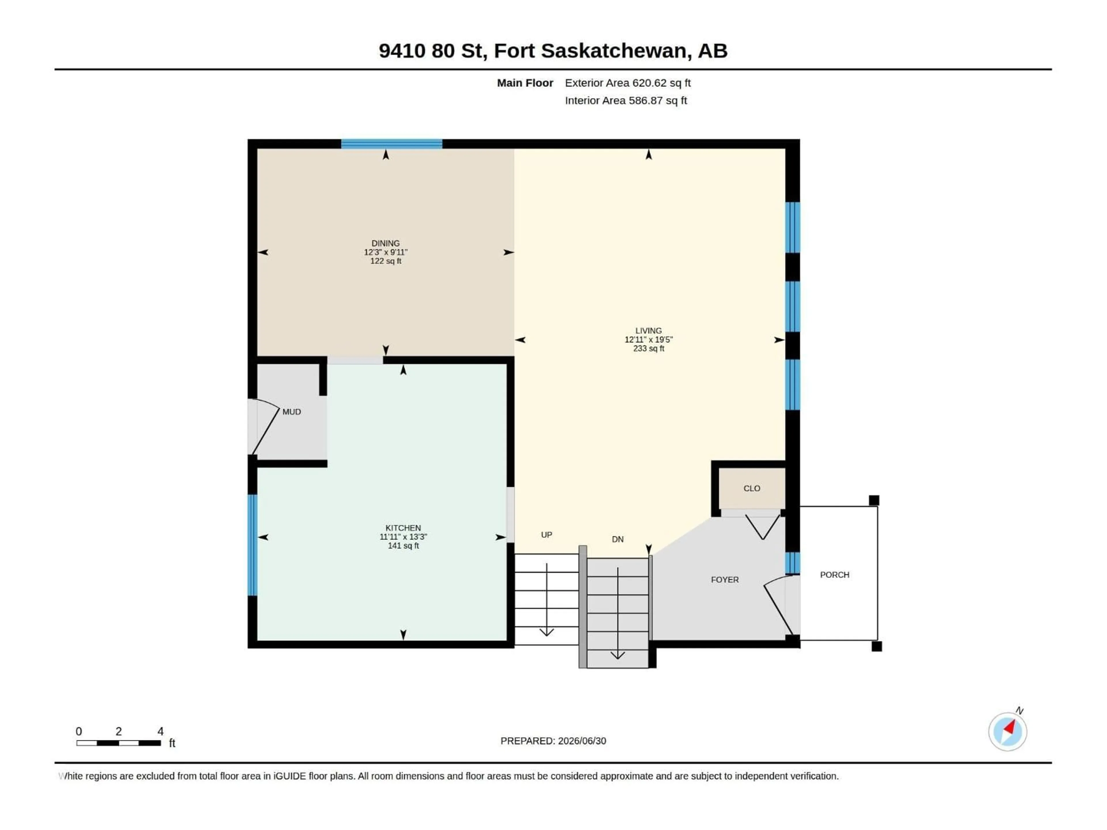 Floor plan for 9410 80 ST, Fort Saskatchewan Alberta T8L3P8