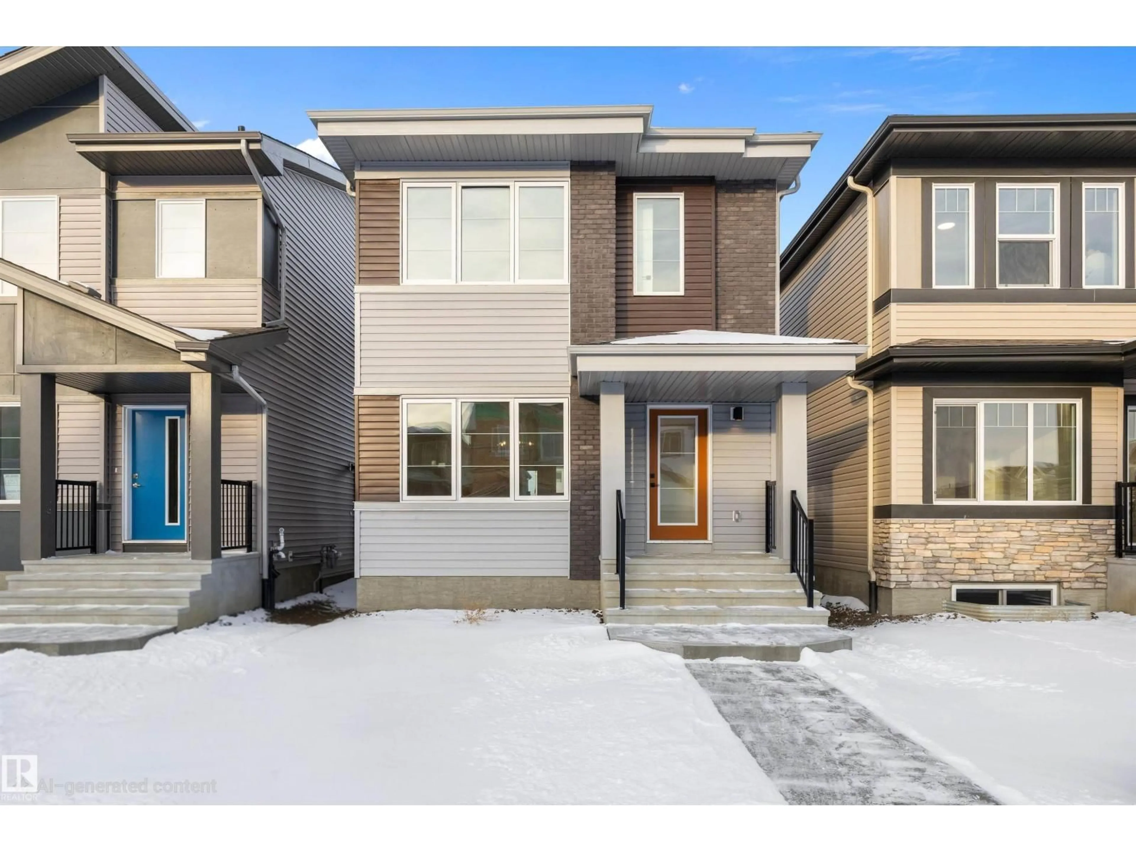 Home with brick exterior material, street for NW - 18924 28 AV, Edmonton Alberta T6M3H9