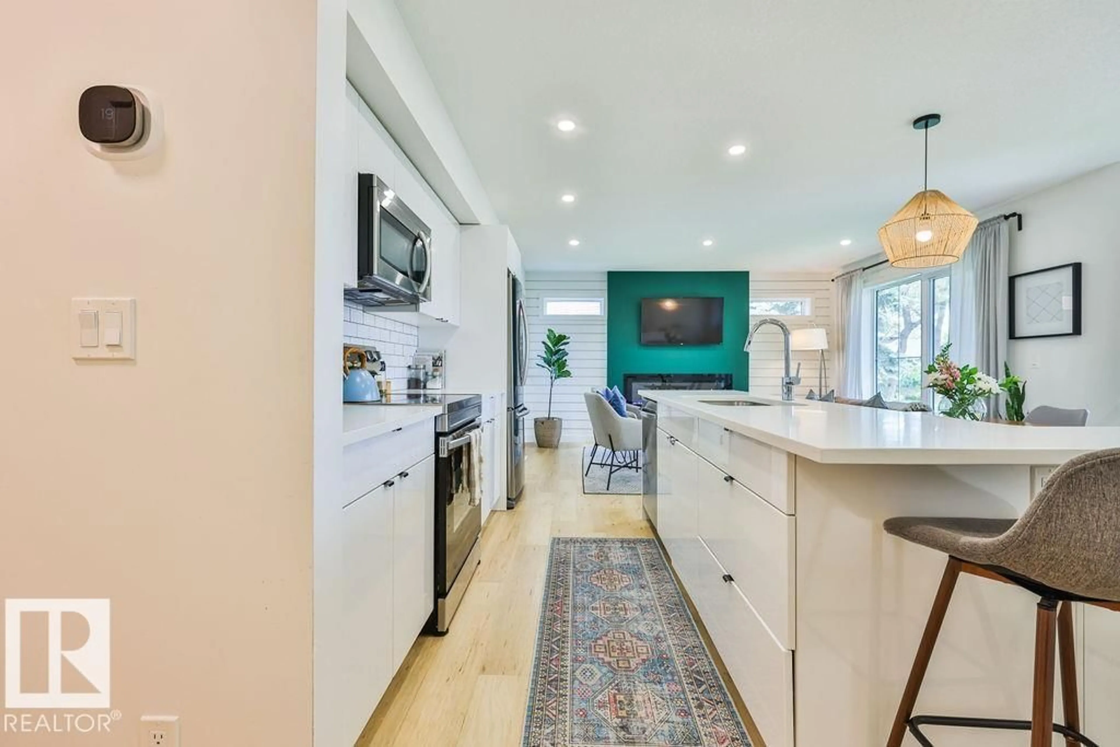 Open concept kitchen, unknown for NW - 11206 95A ST, Edmonton Alberta T5G1N8
