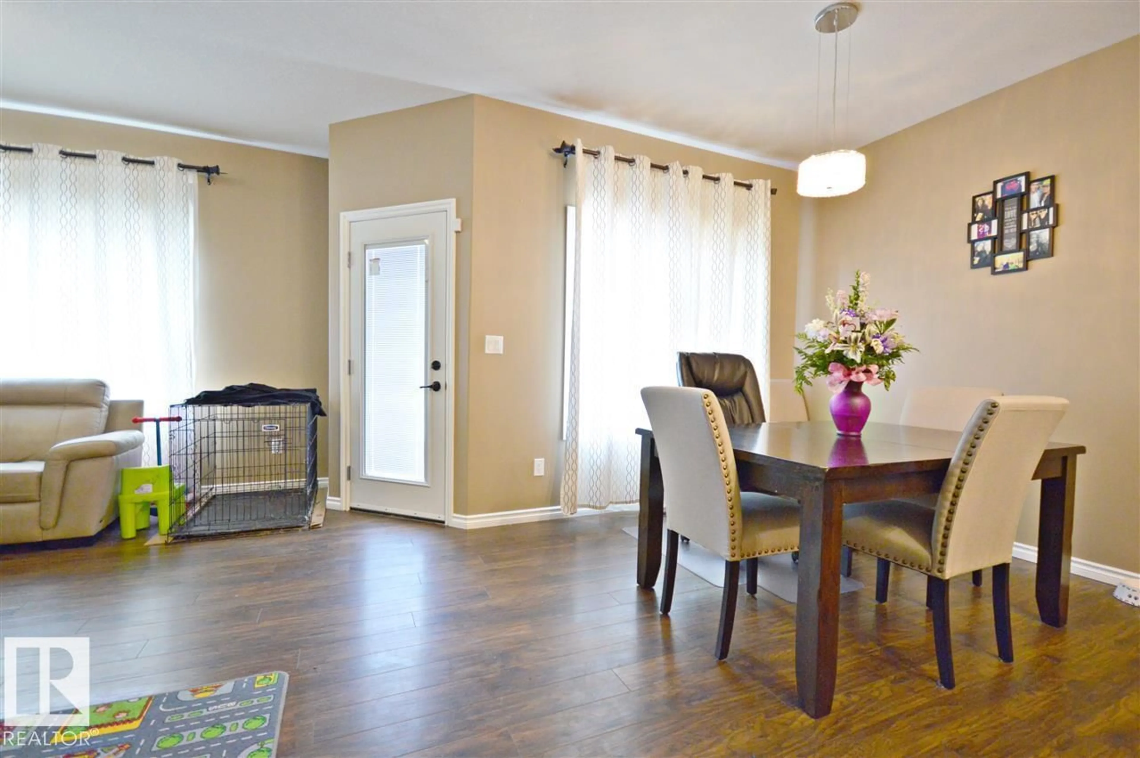 Dining room, wood/laminate floor for 3730 BEAU VISTA BV, Bonnyville Town Alberta T9N0A8